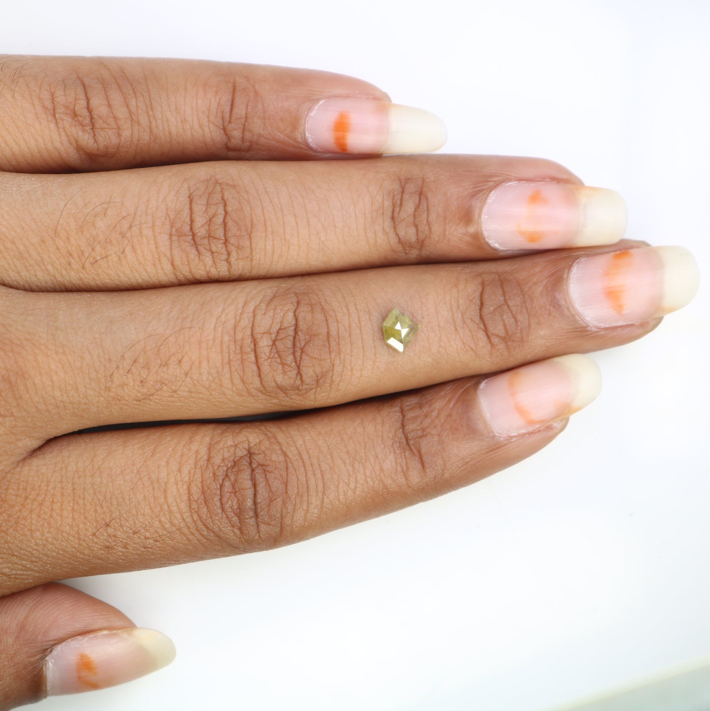 0.51 CT 5 x 6 MM Diamond Shape Loose Rustic Fancy Yellow Diamond For Wedding Ring - JayKrishna Diamond