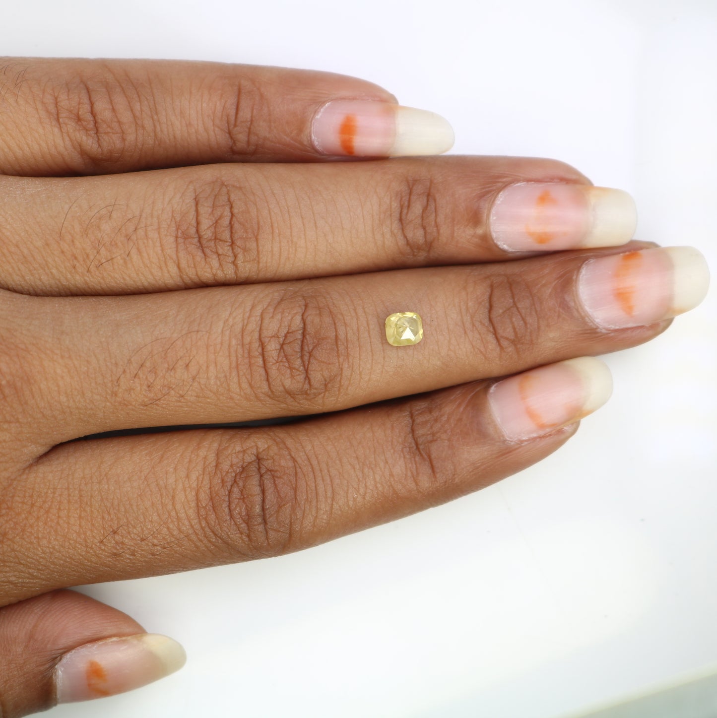 0.62 Carat Cushion Shaped Loose Fancy Yellow Diamond (4.7 MM) for a One-of-a-Kind Promise Ring: Elegant Gemstone Treasure - JayKrishna Diamond