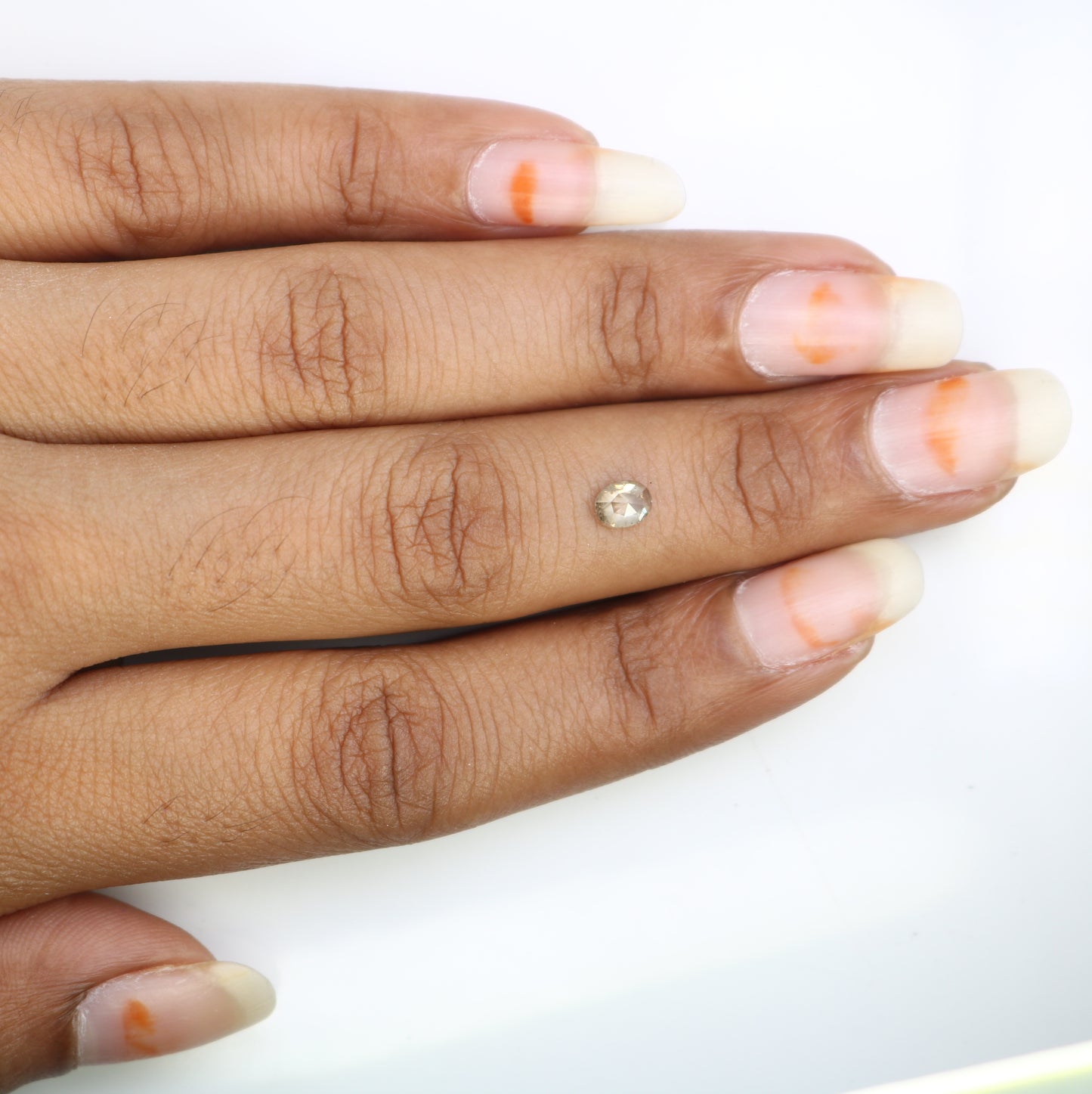 0.42 CT 5 MM Fancy Brown Oval Loose Diamond for Promise Ring and Custom Jewelry - JayKrishna Diamond