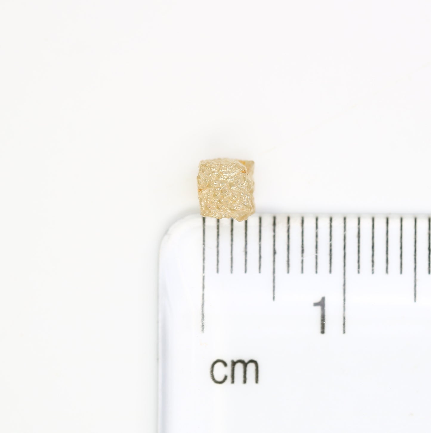 0.81 Carat Natural Loose Peach Color Natural Loose Congo Cube Rough Diamond - JayKrishna Diamond