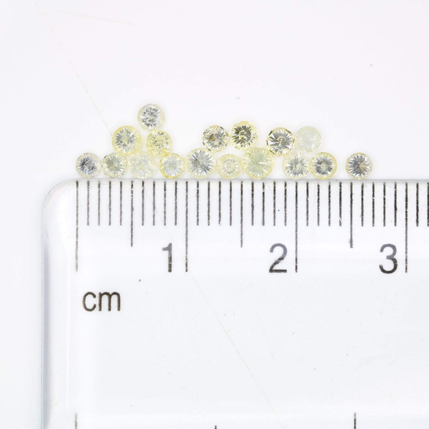 1.19 CT 2.30 To 2.80 MM Mix light Yellow Brilliant Cut Round Diamond For Engagement Ring - JayKrishna Diamond