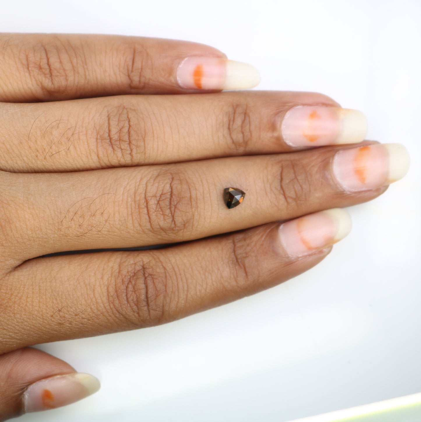 0.59 Carat Loose Dark Brown Triangle-Shaped Natural Diamond – Distinctive Gem for Unique Wedding Rings - JayKrishna Diamond