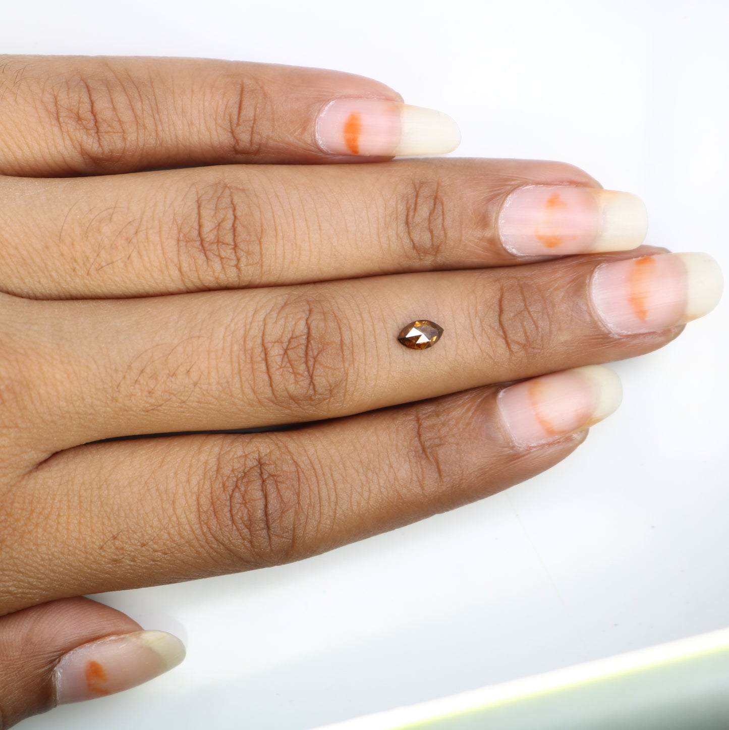 0.44 Carat 6.2 MM Marquise Shape Fancy Brown Color Diamond for Wedding Ring and Unique Bridal Jewelry Design - JayKrishna Diamond