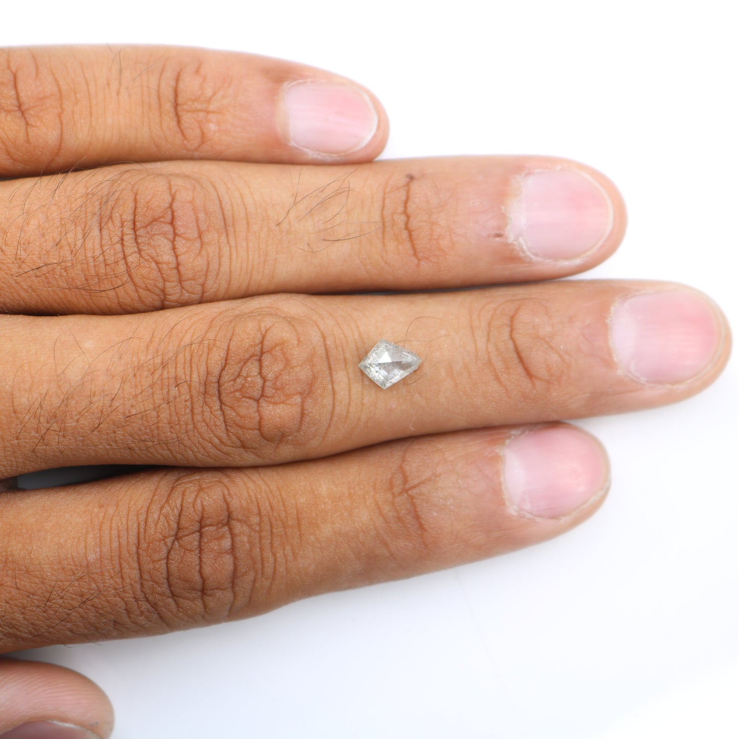 1.03 CT 7.90 MM Kite Shape Salt And Pepper Diamond For Wedding Ring - JayKrishna Diamond