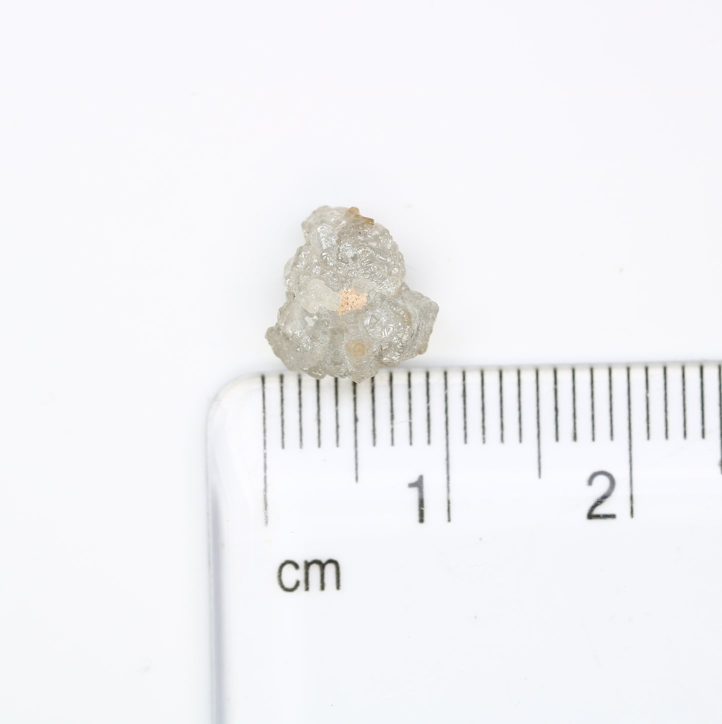 3.00 CT Raw Rough Irregular Cut Grey Diamond For Wedding Ring - JayKrishna Diamond