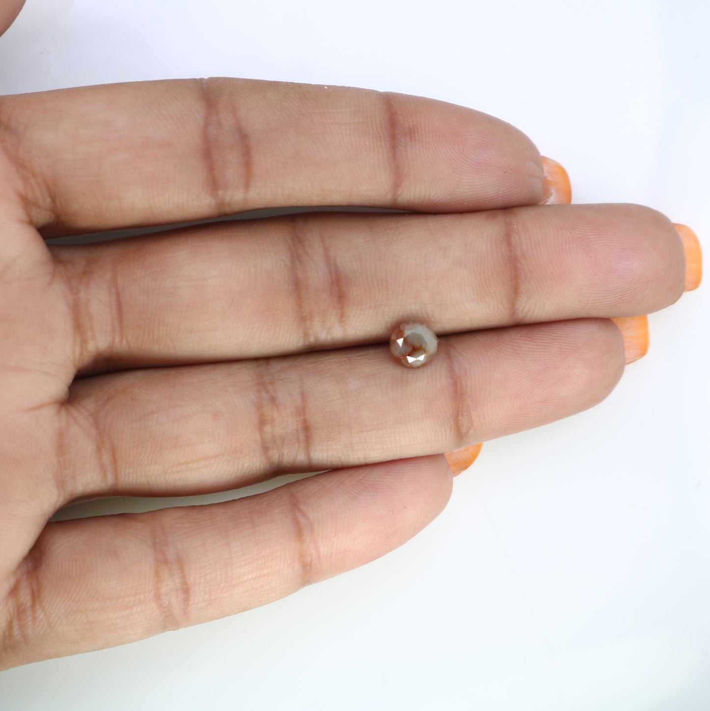 1.09 CT 5.90 x 4.70 MM Round Brilliant Cut Loose Grey Diamond For Engagement Ring - JayKrishna Diamond