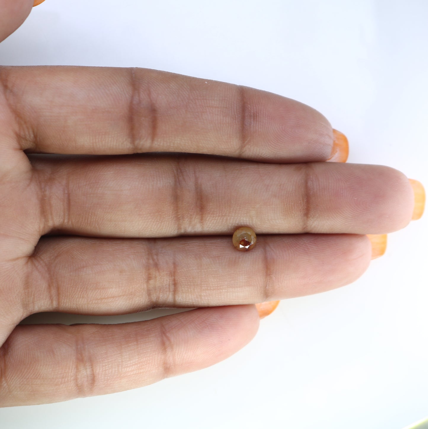 0.67 CT Peach Loose Natural Round Brilliant Cut Diamond for Proposal Ring - Unique Gemstone for Custom Jewelry Designs - JayKrishna Diamond