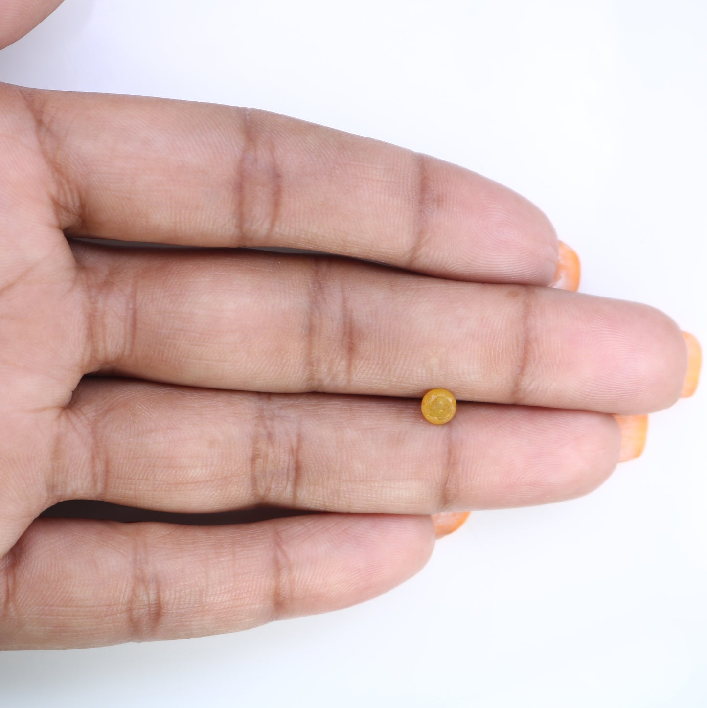 0.50 CT 4.50 x 3.50 MM Yellow Loose Round Brilliant Cut Natural Diamond For Engagement Ring - JayKrishna Diamond