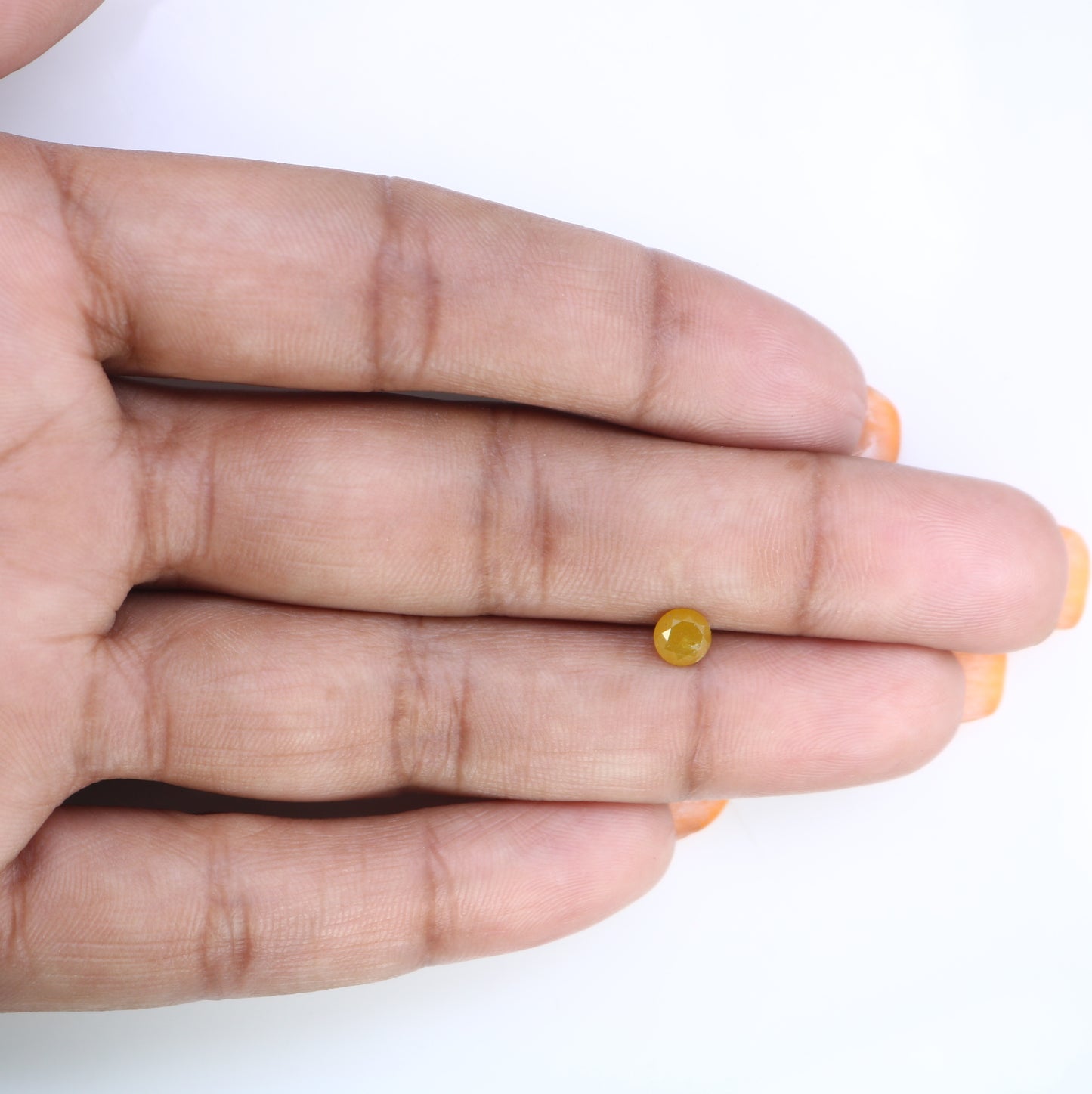 0.57 CT Natural Yellow Round Brilliant Cut Diamond – Stunning Loose Gem for Custom Engagement Rings - JayKrishna Diamond