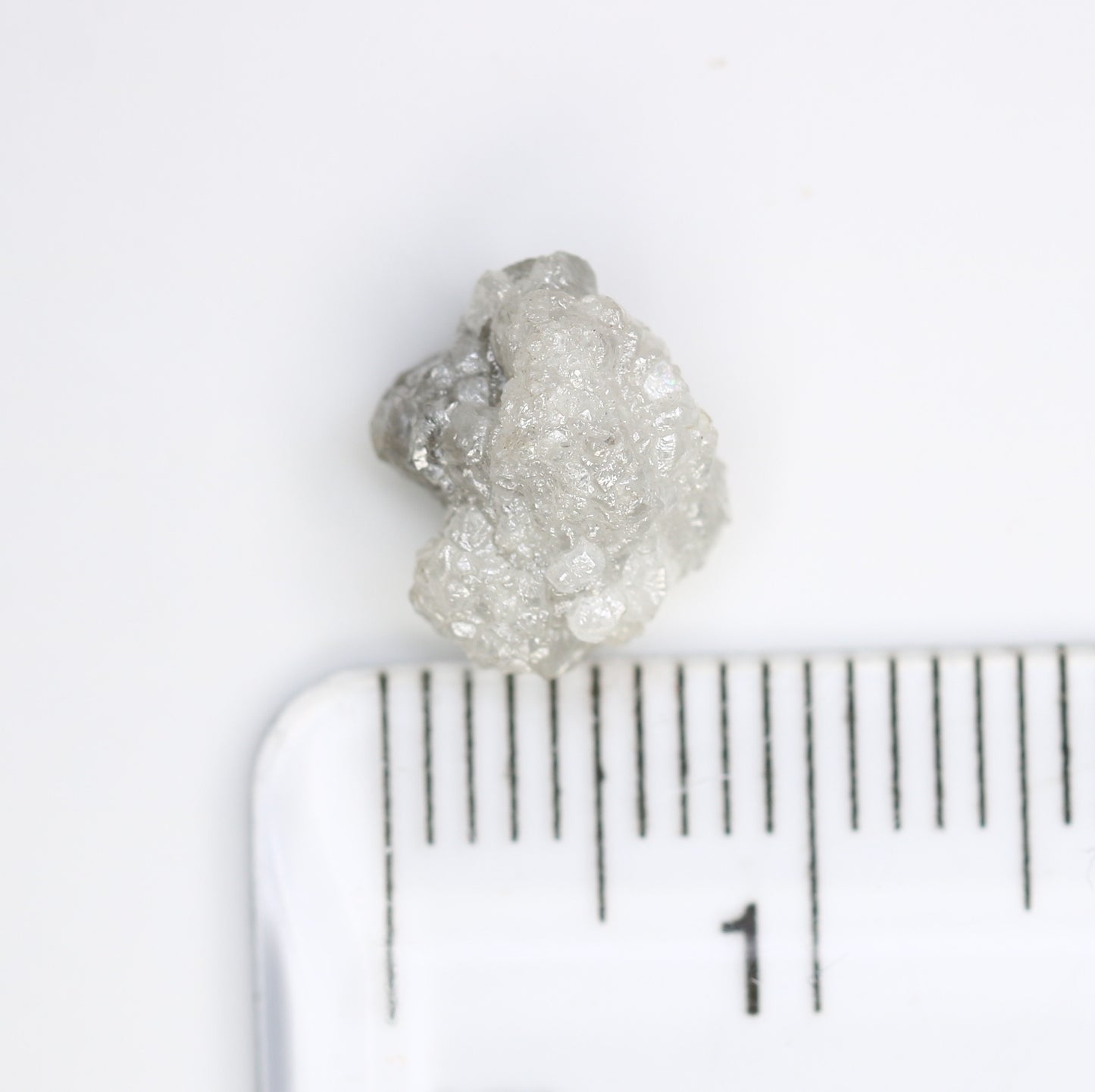 2.90 Carat 10 MM Raw Diamond White Rough Natural Loose Uncut Diamond For Wedding Ring - JayKrishna Diamond