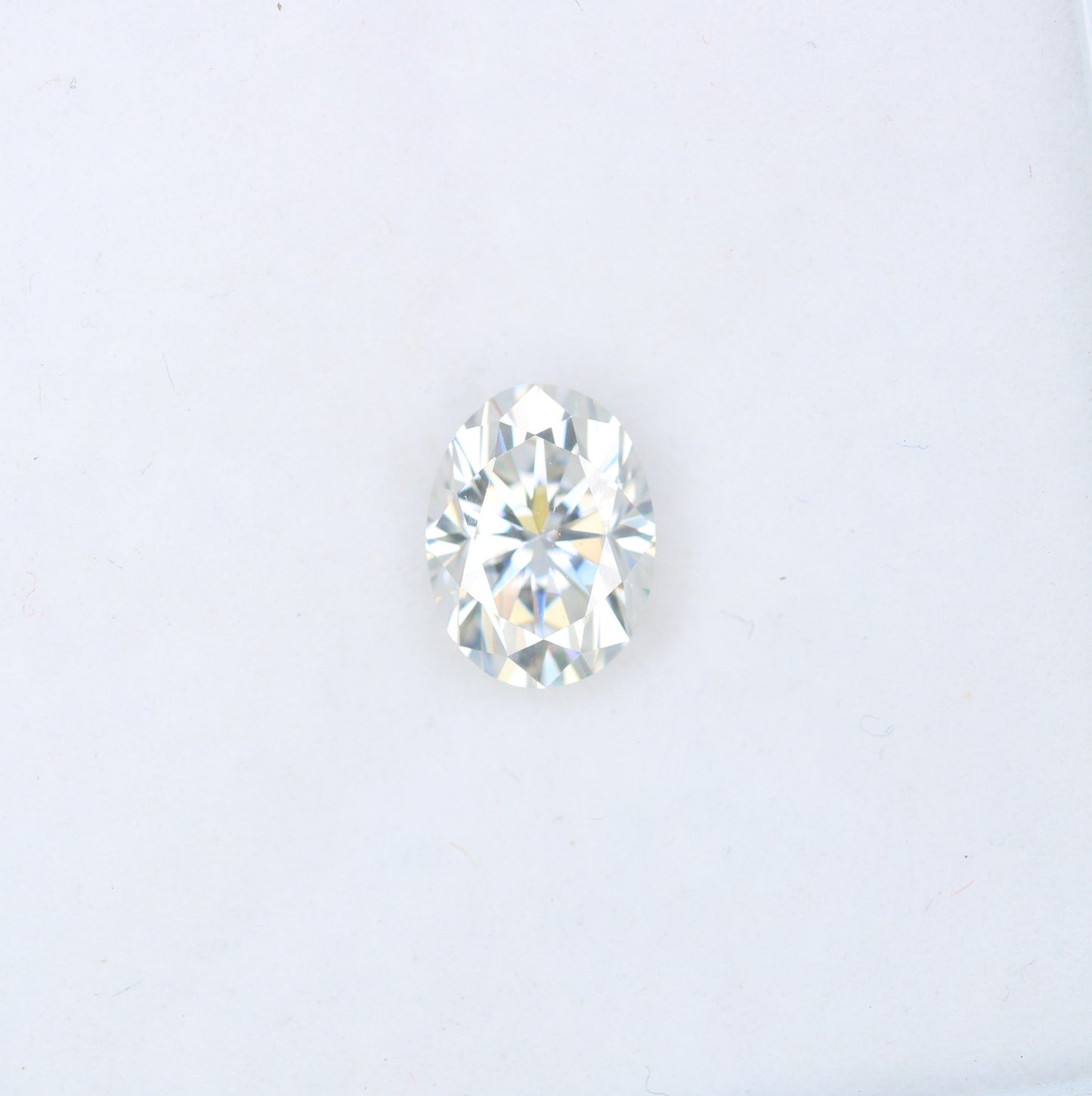 1.44 CT Moissanite Gemstone Oval Cut White Gemstone For Engagement Ring - JayKrishna Diamond