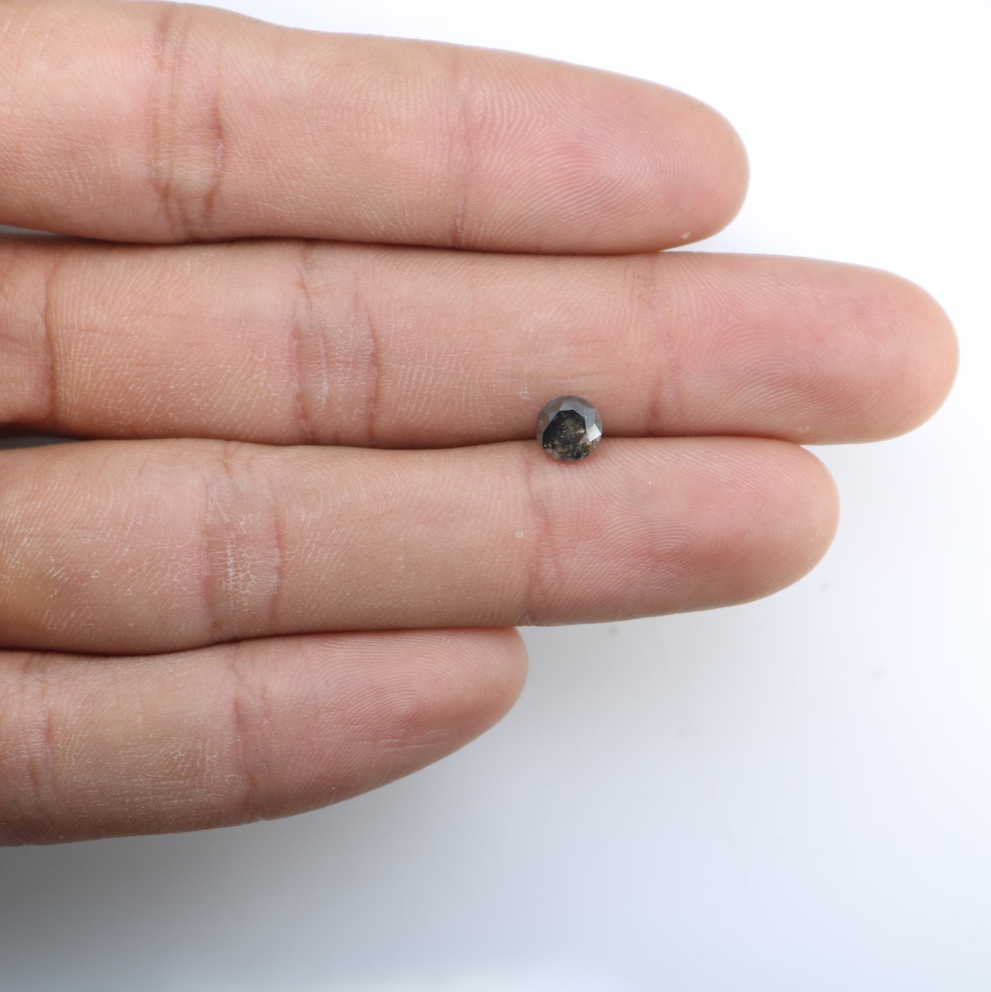 1.00 Carat Loose Salt And Pepper Diamond Ring Round Brilliant Cut Diamond For Galaxy Ring - JayKrishna Diamond