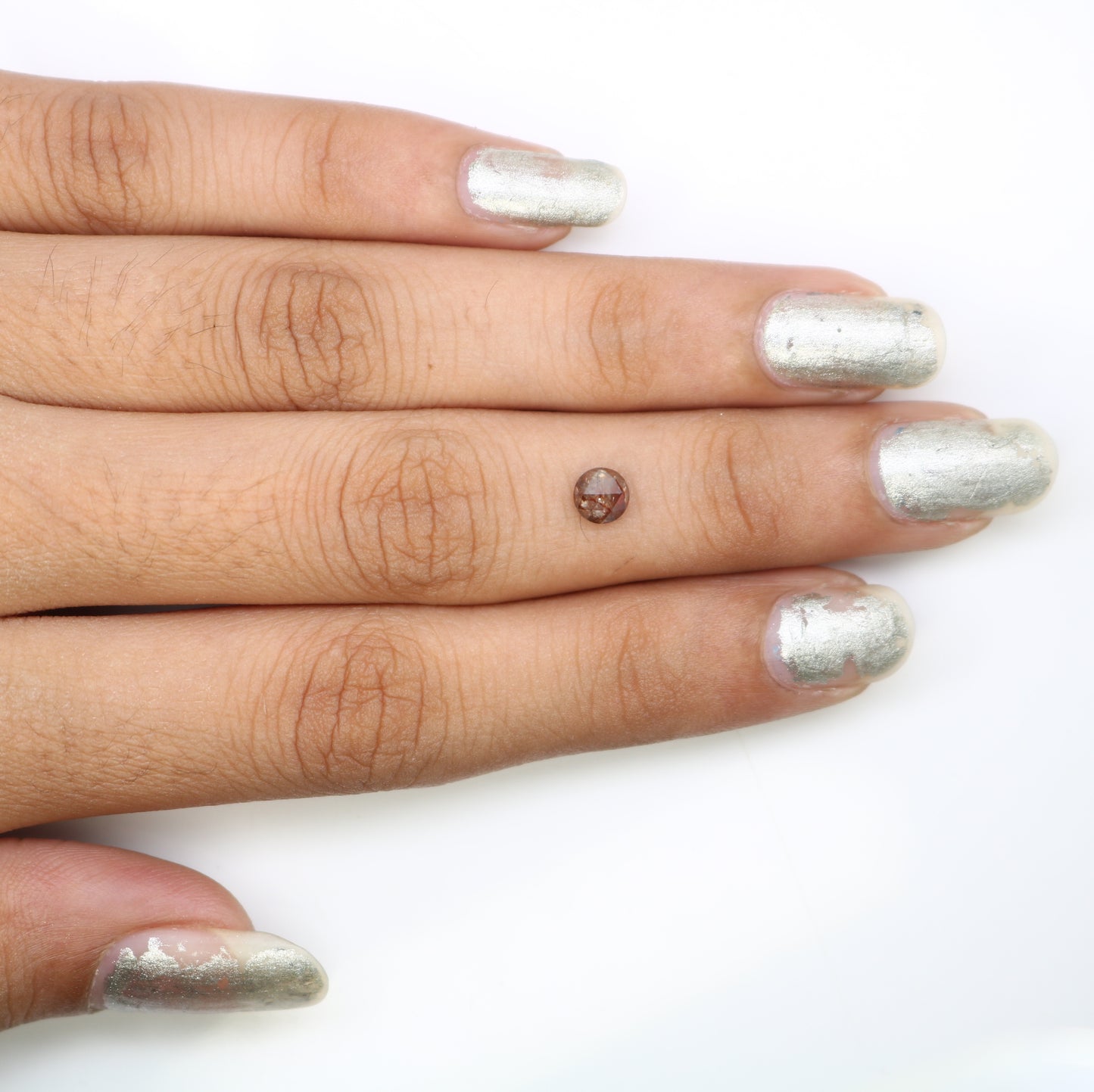 0.56 CT Round Rose Cut Natural Red Diamond – Striking Loose Gem for Bold Statement Rings - JayKrishna Diamond