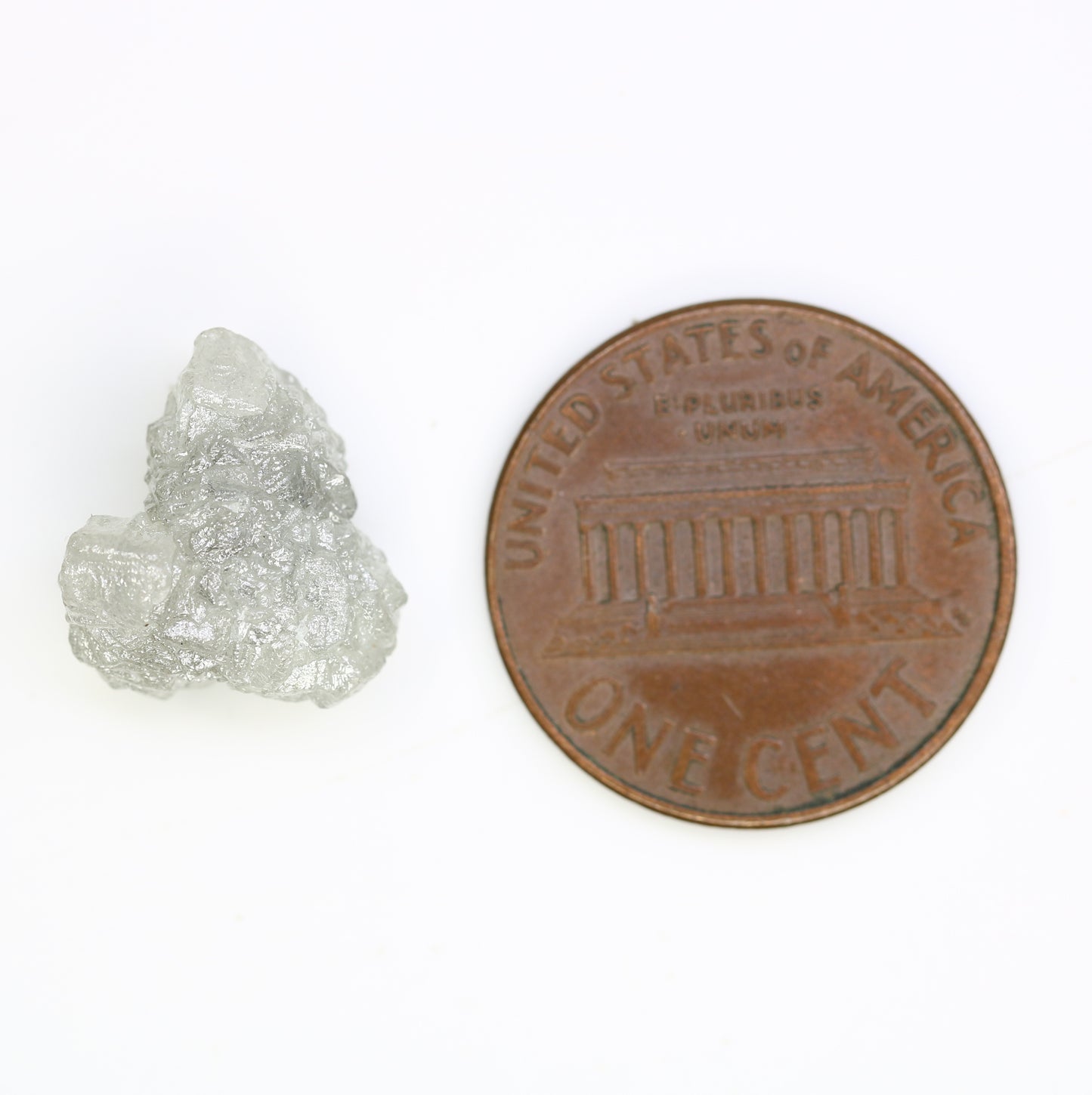 7.46 CT 13.30 MM Irregular Cut Raw Rough Grey Diamond For Engagement Ring - JayKrishna Diamond