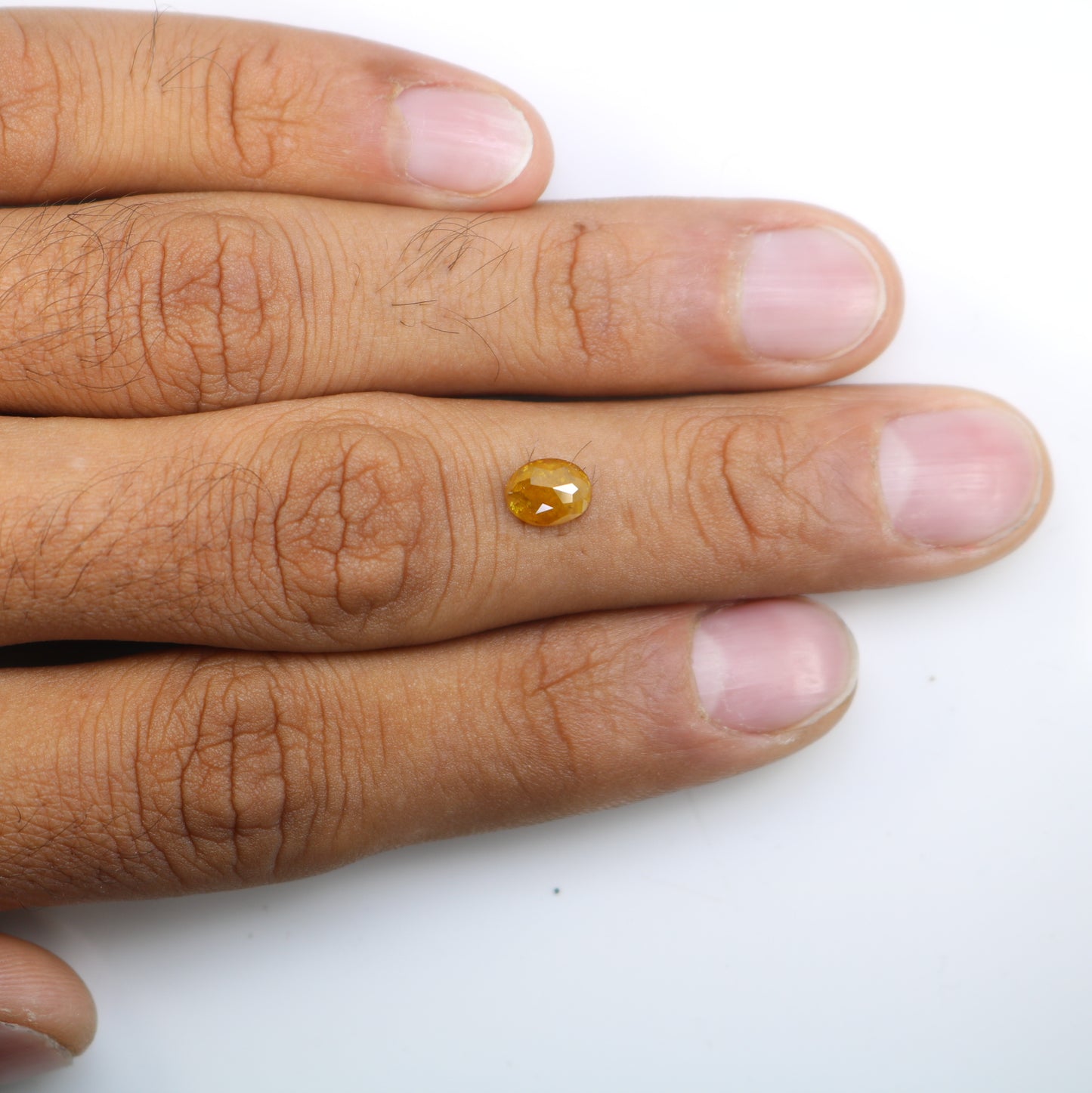 1.11 CT 7.10 MM Unique Yellow Oval Shape Diamond For Engagement Ring - JayKrishna Diamond