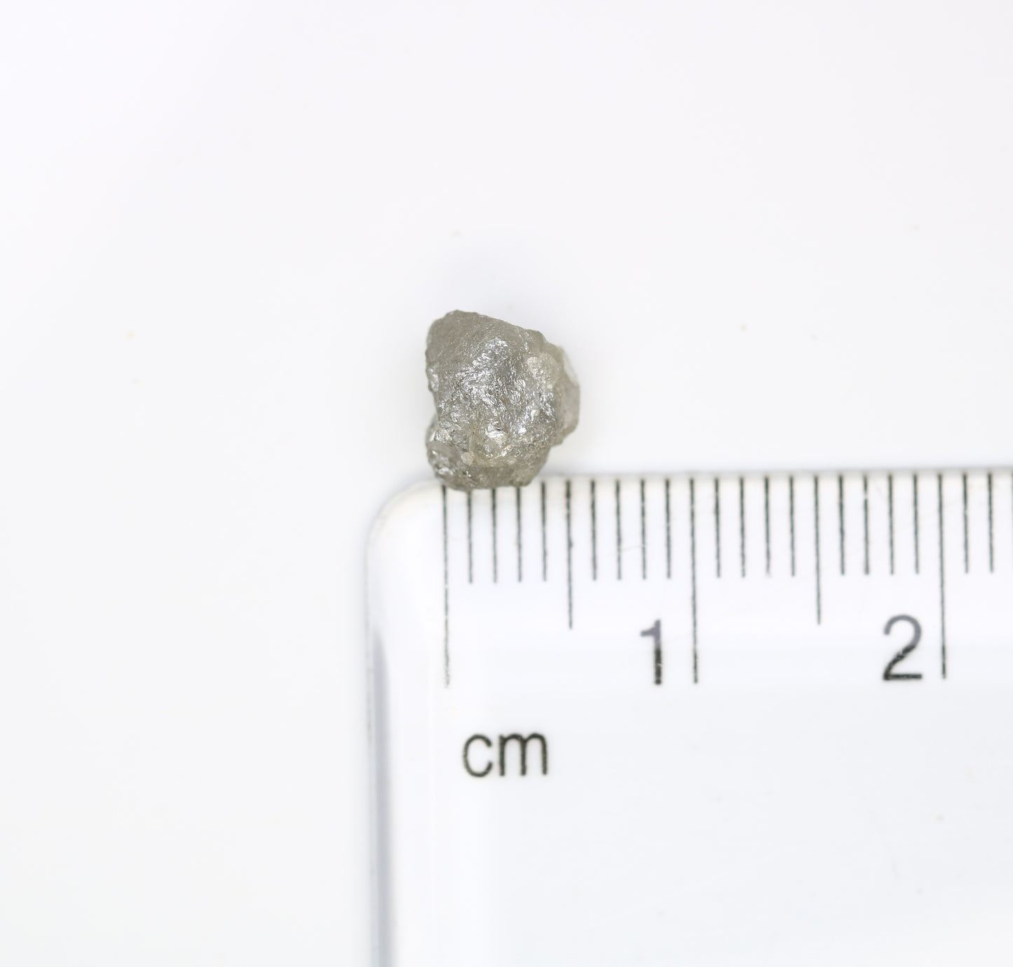 2.02 CT Raw Rough Irregular Cut Grey Natural Diamond For Engagement Ring - JayKrishna Diamond