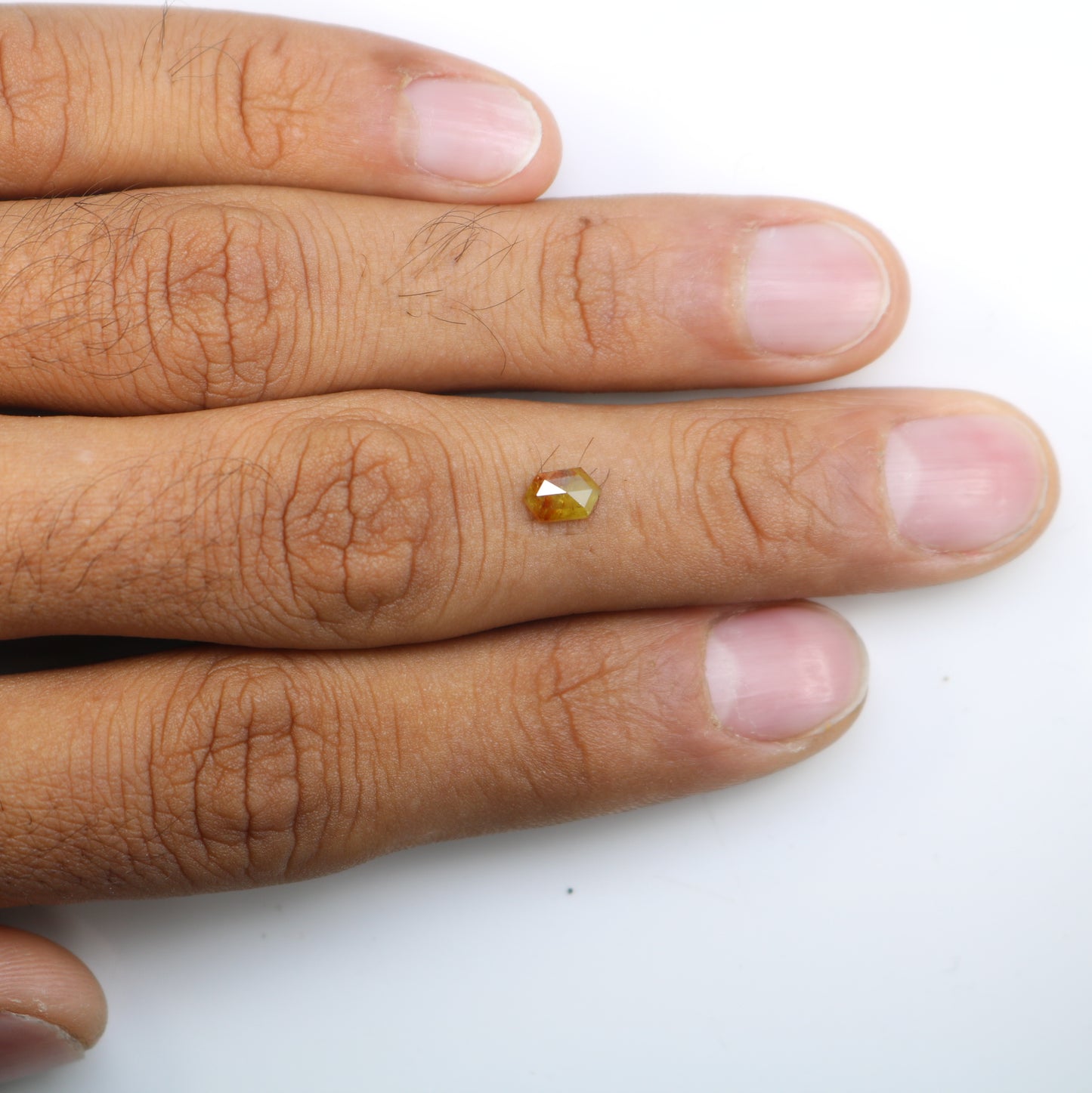 0.56 CT Fancy Yellow Elongated Hexagon Diamond – Stunning Loose Gem for Artisan Wedding Rings - JayKrishna Diamond