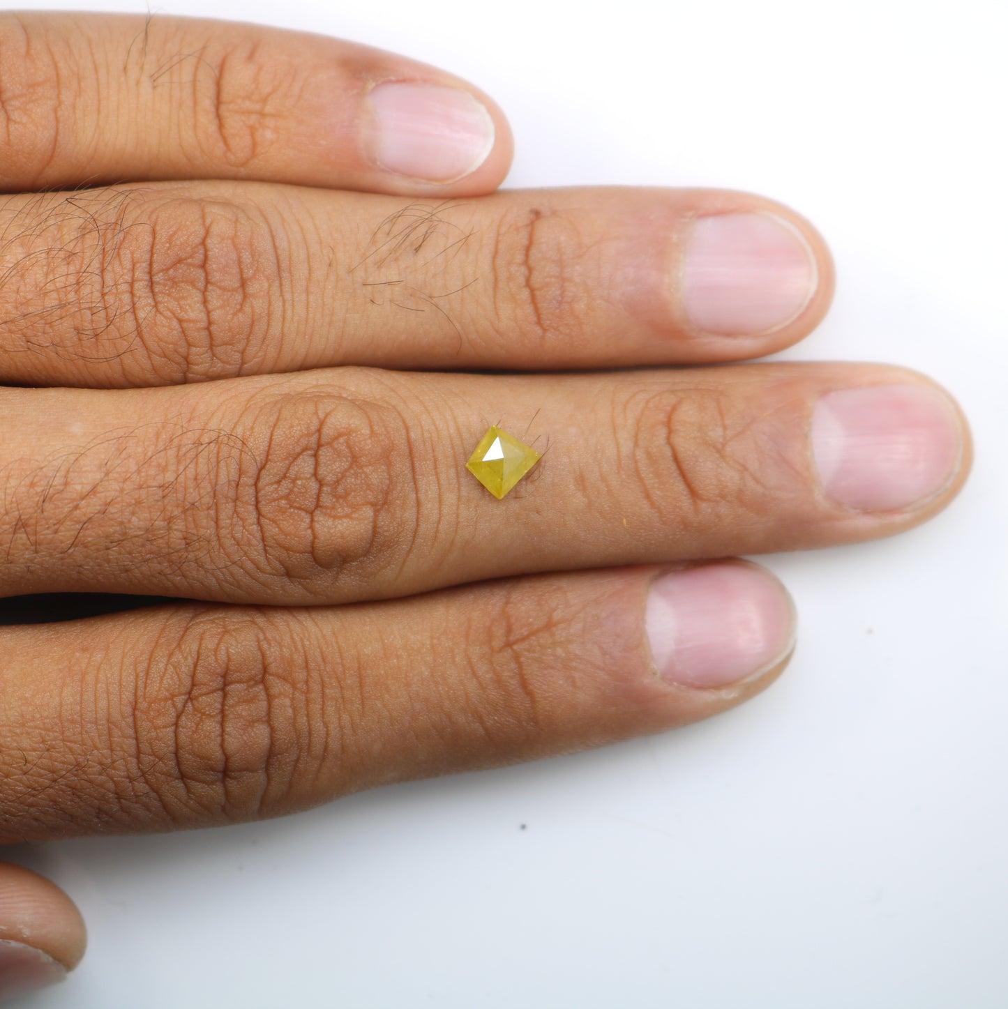 0.76 CT 6.80 MM Polished Kite Shape Yellow Diamond For Promise Ring - JayKrishna Diamond