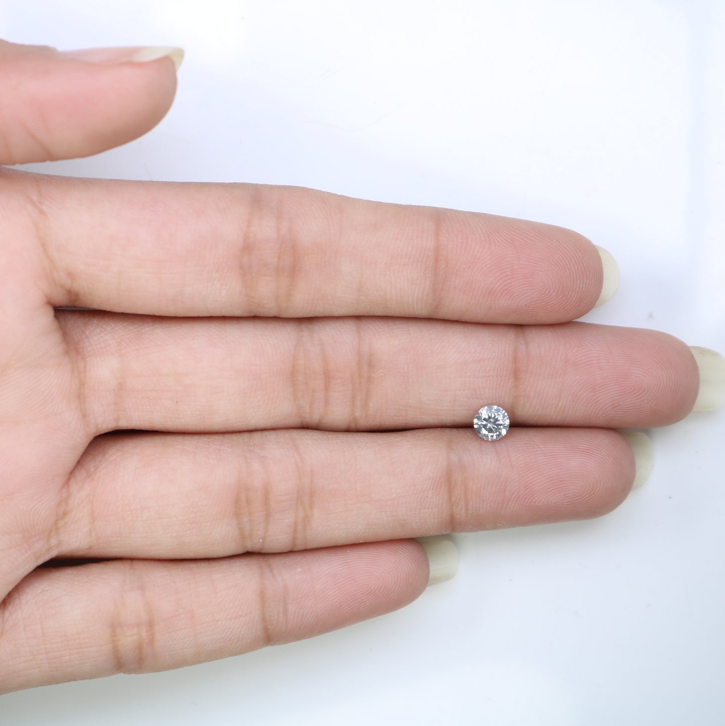 0.36 CT Round Brilliant Cut Salt and Pepper Diamond | Natural Gemstone for Promise Rings, Unique Engagement Jewelry & Ethical Fine Jewelry - JayKrishna Diamond