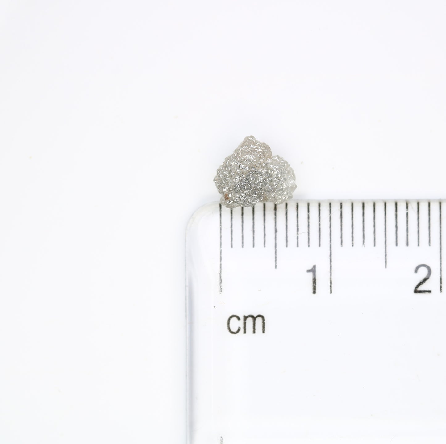 1.33 CT 7.40 MM Rough Grey Natural Uncut Raw Diamond For Engagement Ring - JayKrishna Diamond