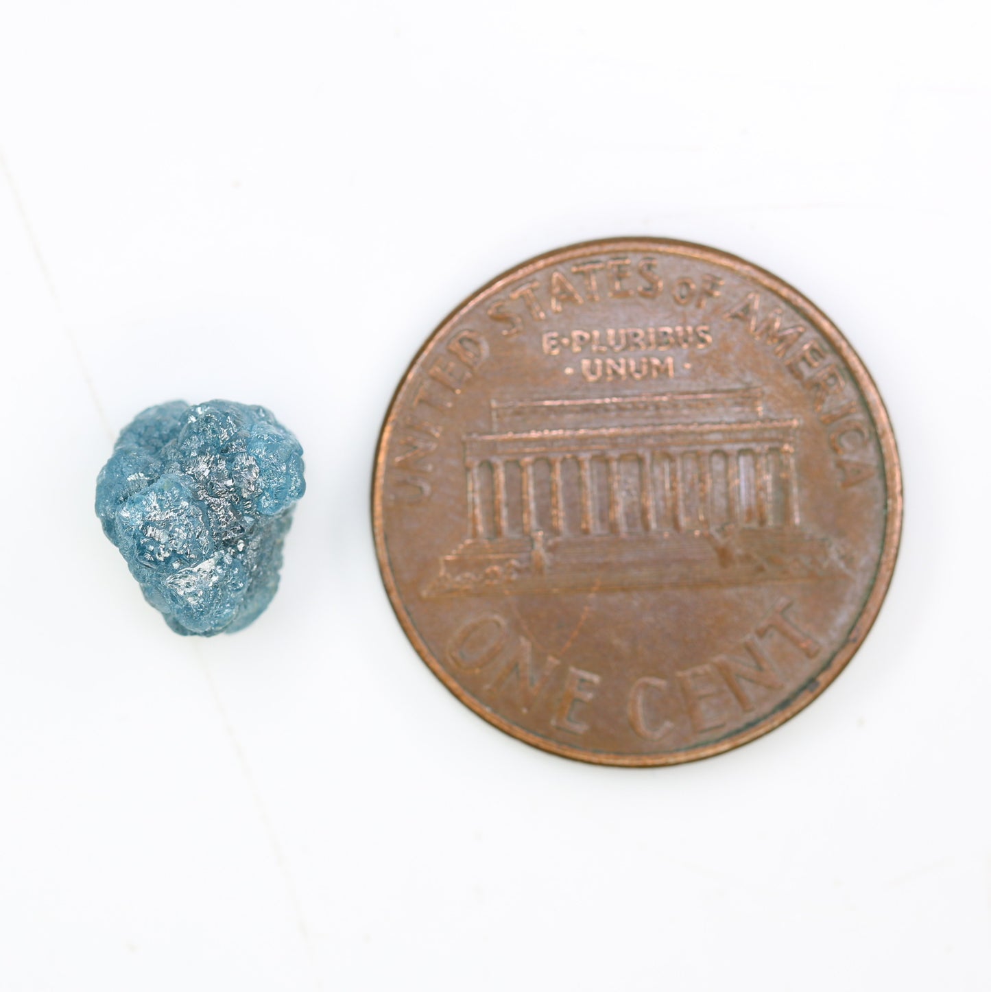 3.09 CT Irregular Cut Raw Rough Blue Diamond For Wedding Ring - JayKrishna Diamond