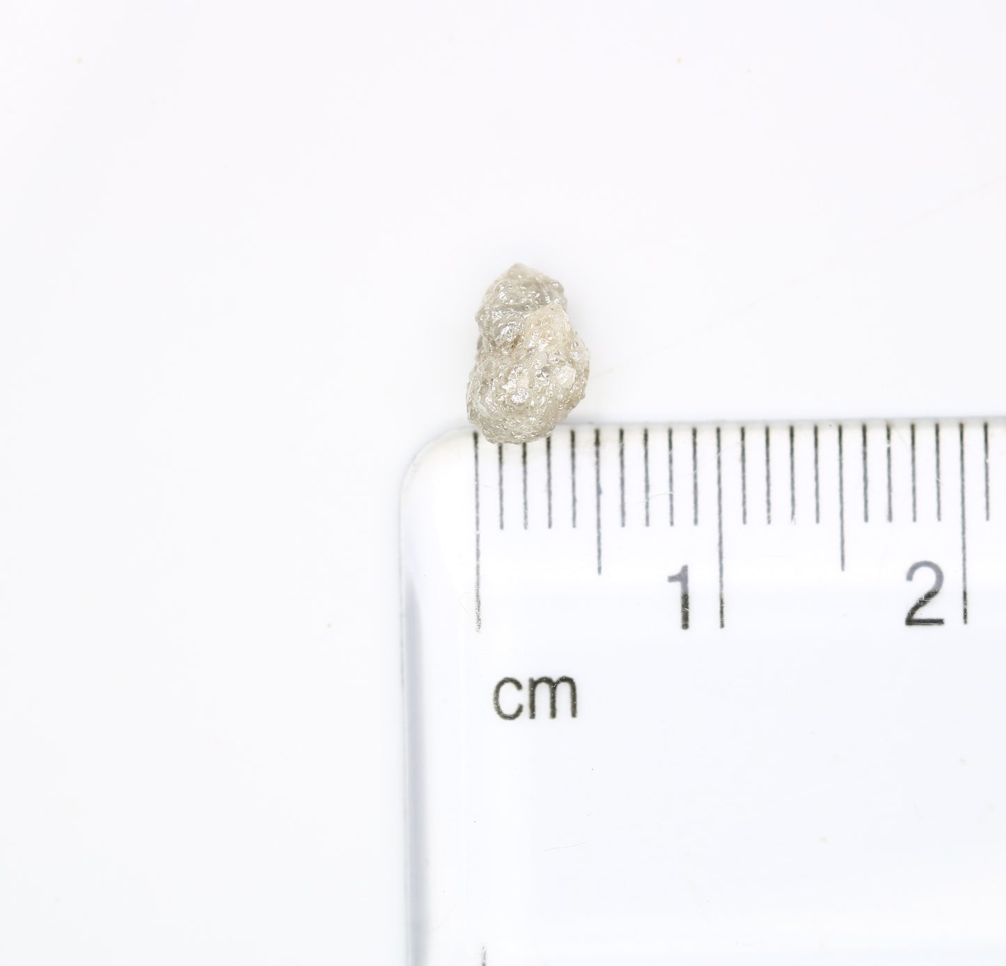 1.34 CT 7.60 MM Raw Rough Natural Uncut Grey Diamond For Engagement Ring - JayKrishna Diamond