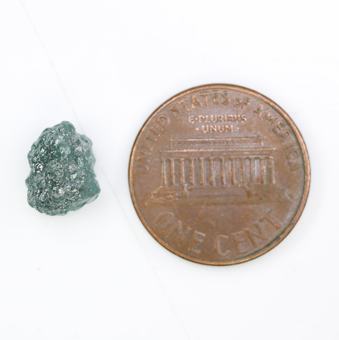 3.87 CT 10.00 x 7.80 MM Raw Rough Blue Irregular Cut Diamond For Engagement Ring - JayKrishna Diamond