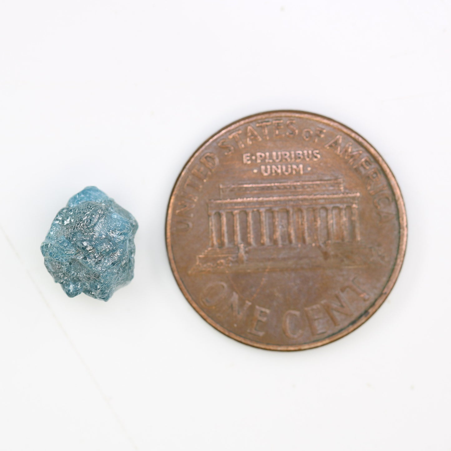 3.04 CT 9.20 MM Uncut Blue Rough Raw Diamond For Engagement Ring - JayKrishna Diamond