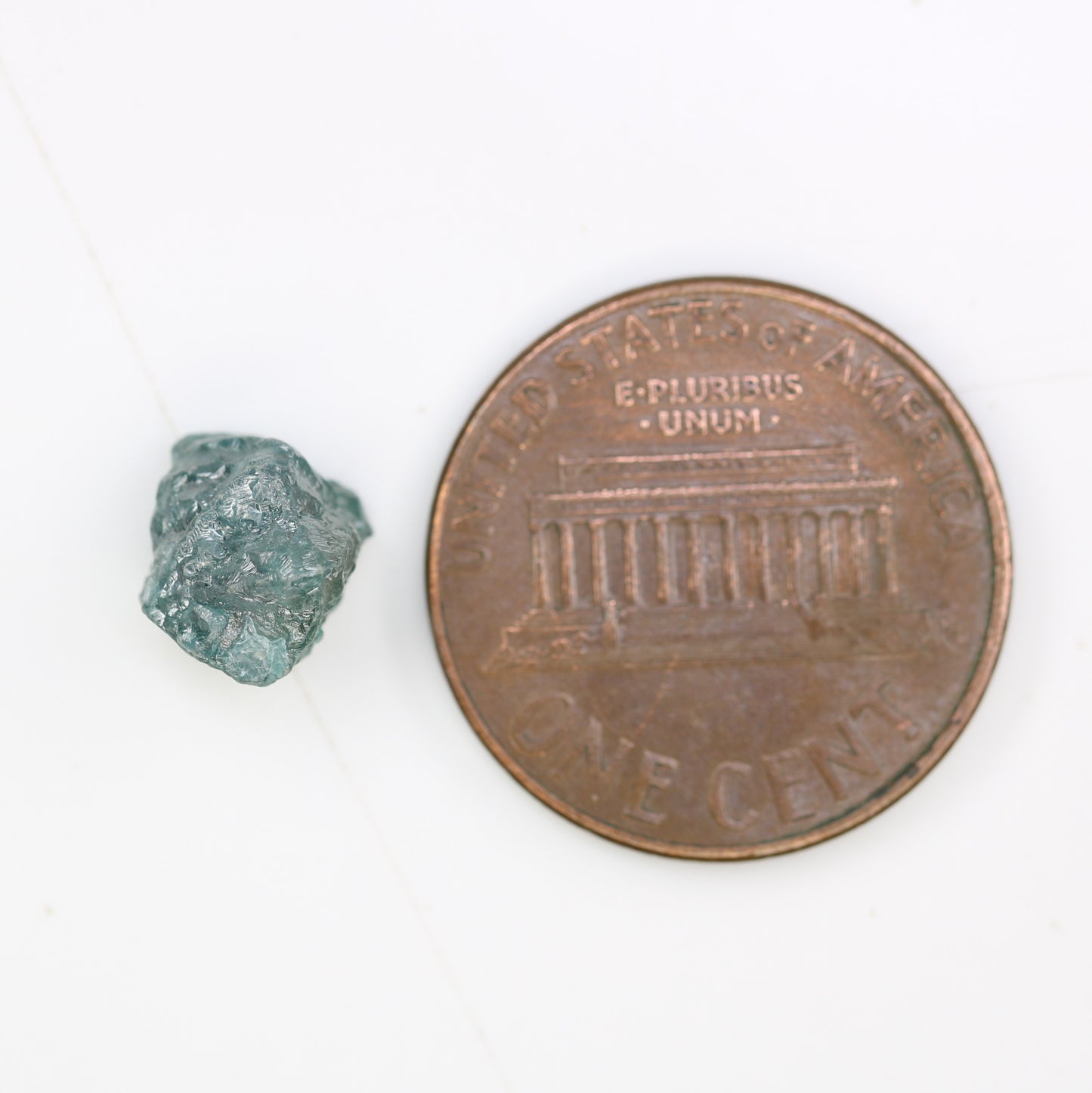 2.88 CT Rough 9.10 x 7.20 mm Raw Irregular Cut Blue Diamond For Engagement Ring - JayKrishna Diamond