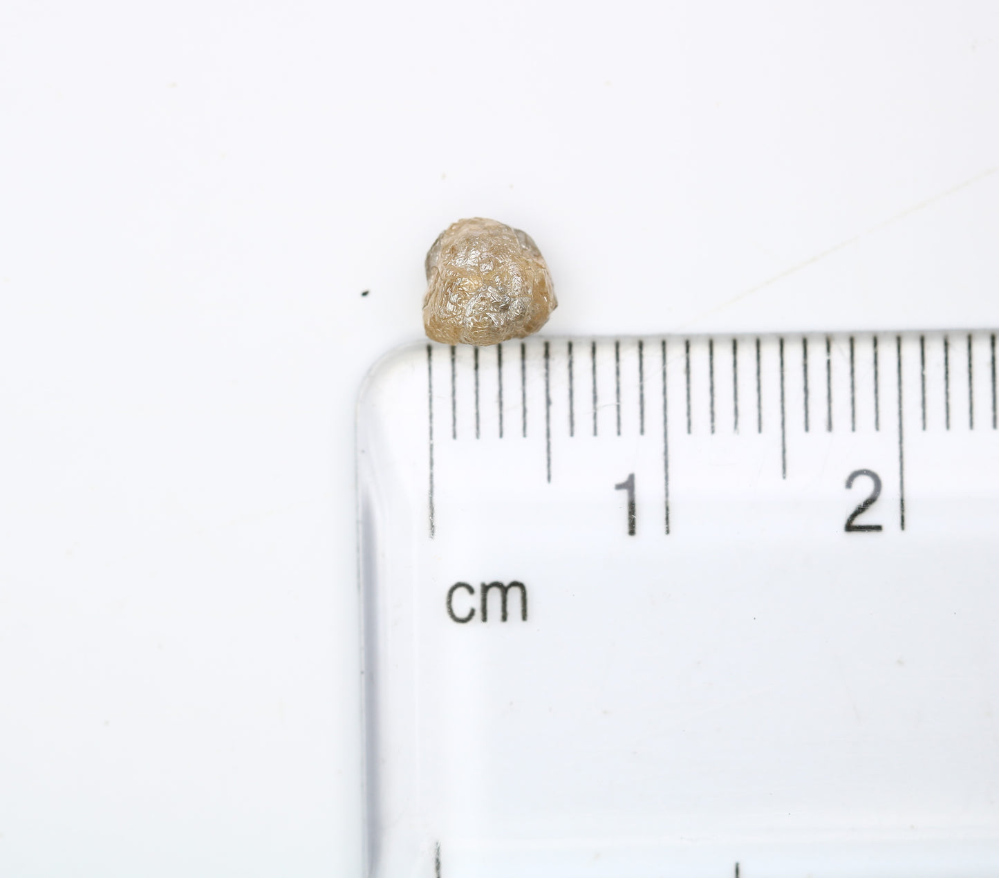 1.25 CT Uncut Natural Peach Raw 5.80 MM Rough Loose Diamond For Promise Ring - JayKrishna Diamond