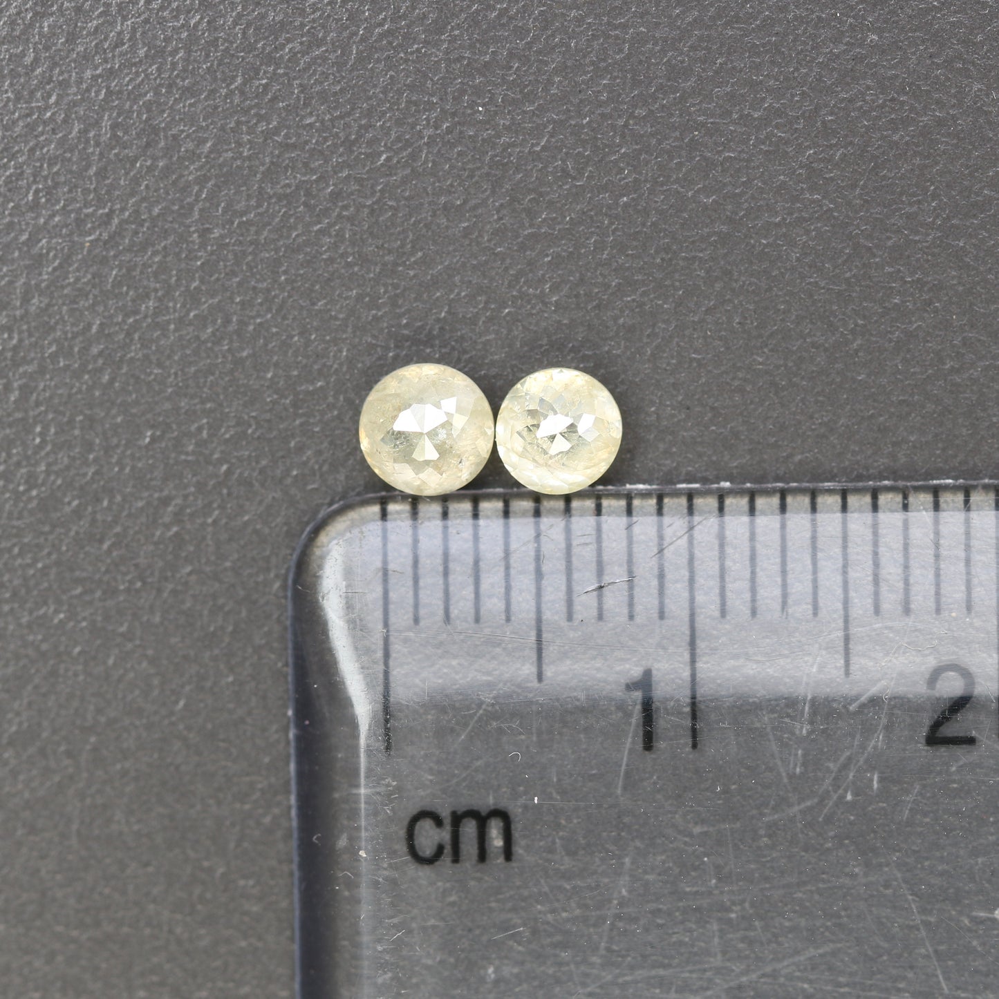 0.84 Carat Fancy Light Yellow Color Round Rose Cut Diamond For Galaxy Ring - JayKrishna Diamond