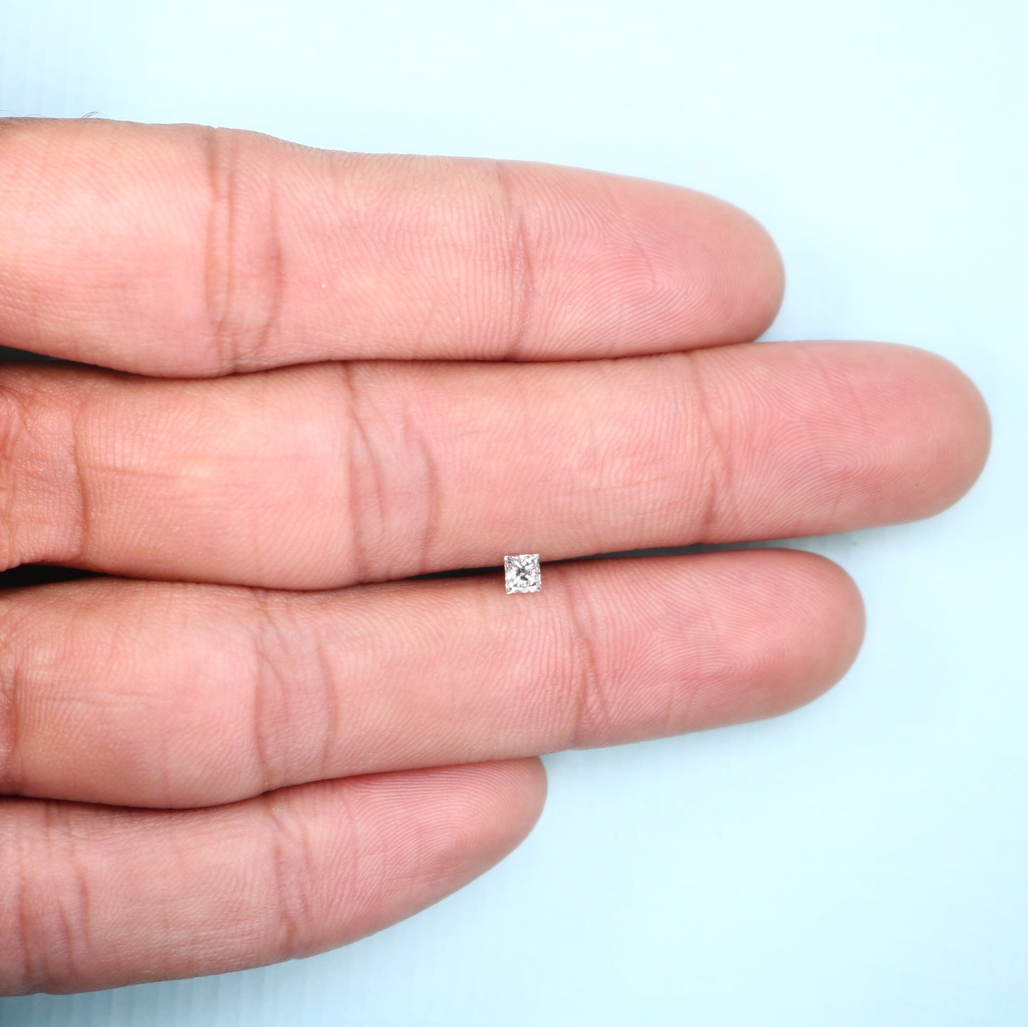 0.21 CT Salt and Pepper Princess Cut Diamond – Ideal for Engagement Rings - JayKrishna Diamond