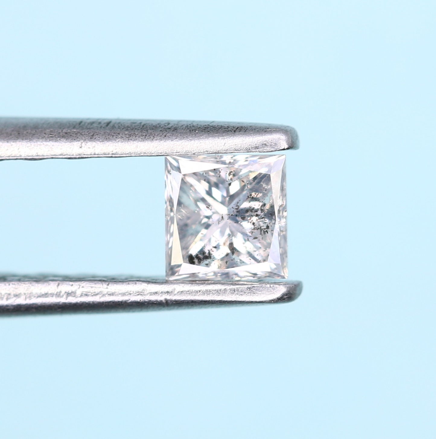 0.20 CT Princess Shape Salt and Pepper Diamond – Perfect for Engagement Rings, Necklaces, Promise Rings, Earrings & Anniversary Gifts - JayKrishna Diamond