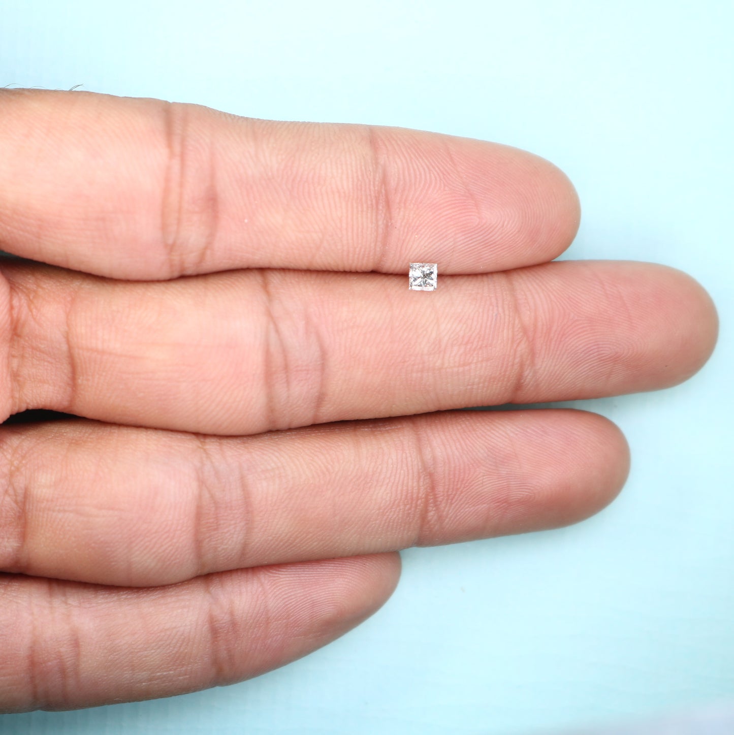 0.21 CT Salt and Pepper Princess Shape Diamond – Ideal for Engagement Rings - JayKrishna Diamond