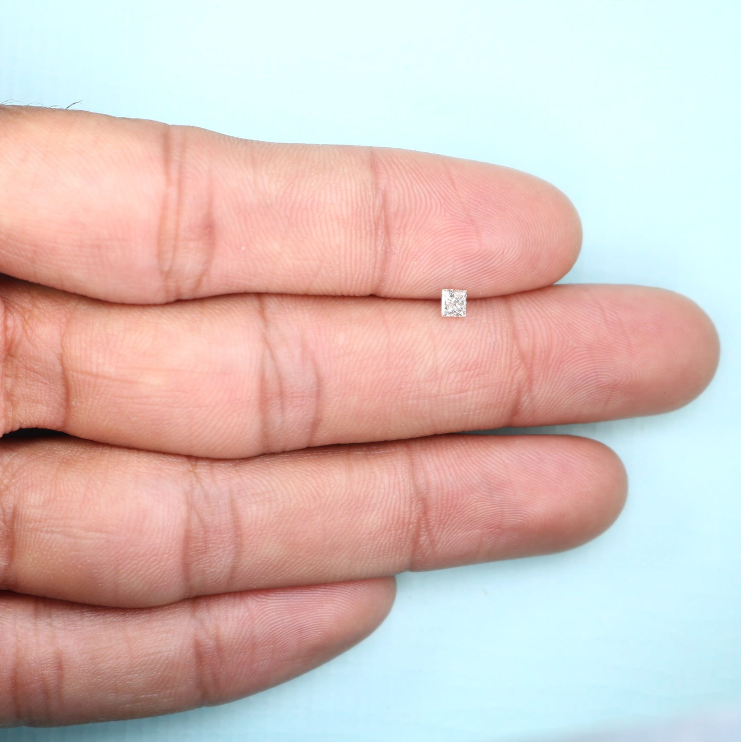 0.22 CT Salt and Pepper Princess Cut Diamond – Perfect for Engagement Rings - JayKrishna Diamond