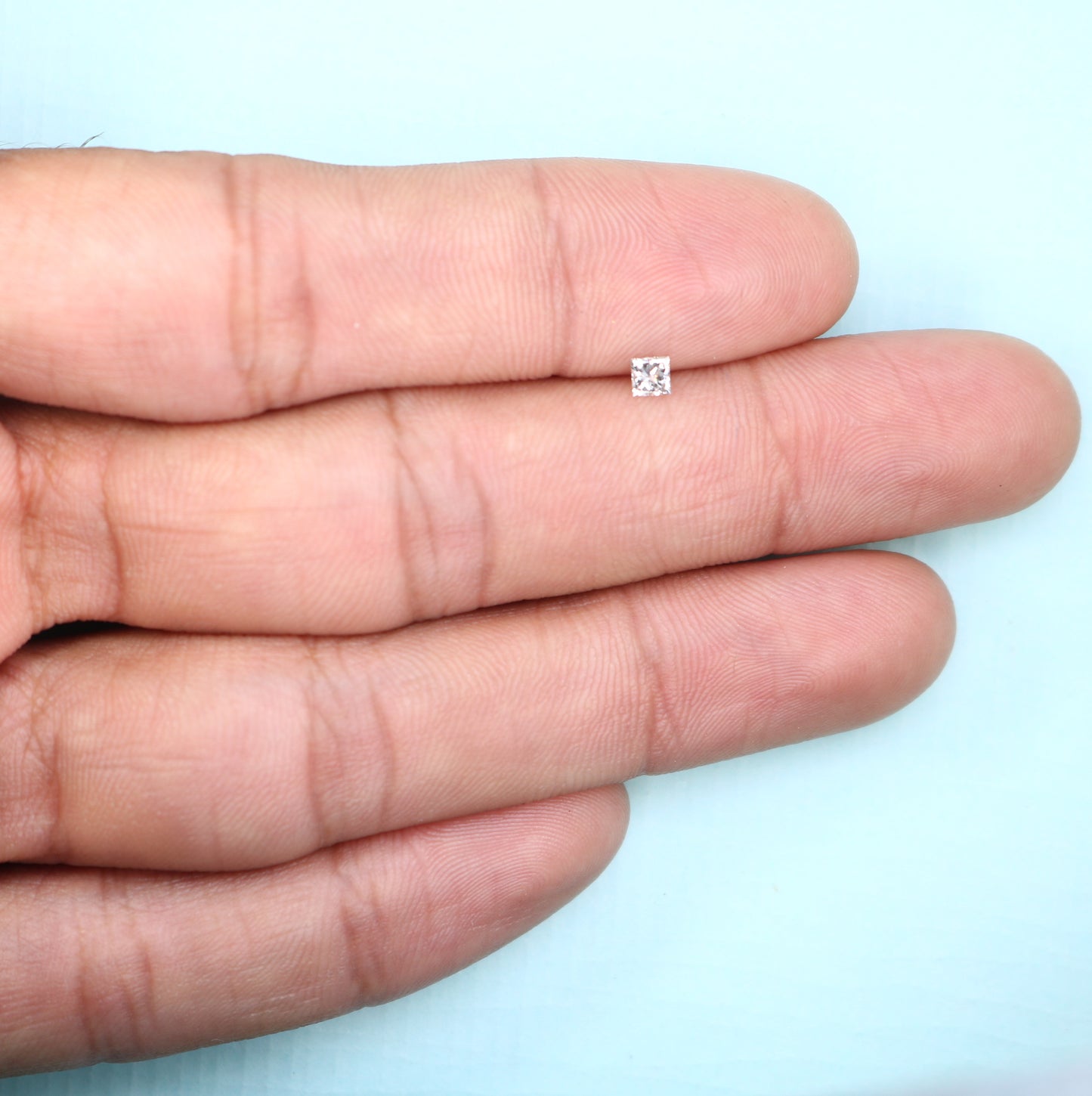 0.18 CT Salt and Pepper Princess Cut Diamond - Perfect for Engagement Rings, Necklaces, Promise Rings, Earrings, and Anniversary Gifts - JayKrishna Diamond