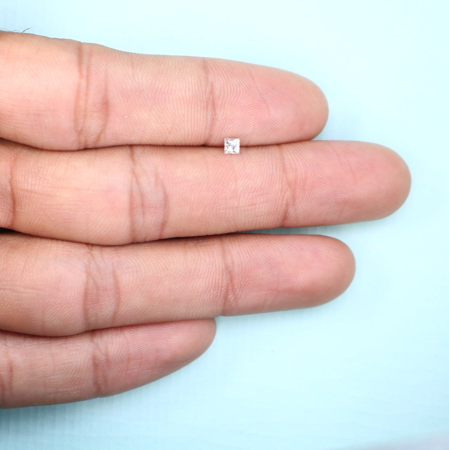 0.21 CT Salt and Pepper Princess Shape Diamond – Perfect for Engagement Rings - JayKrishna Diamond