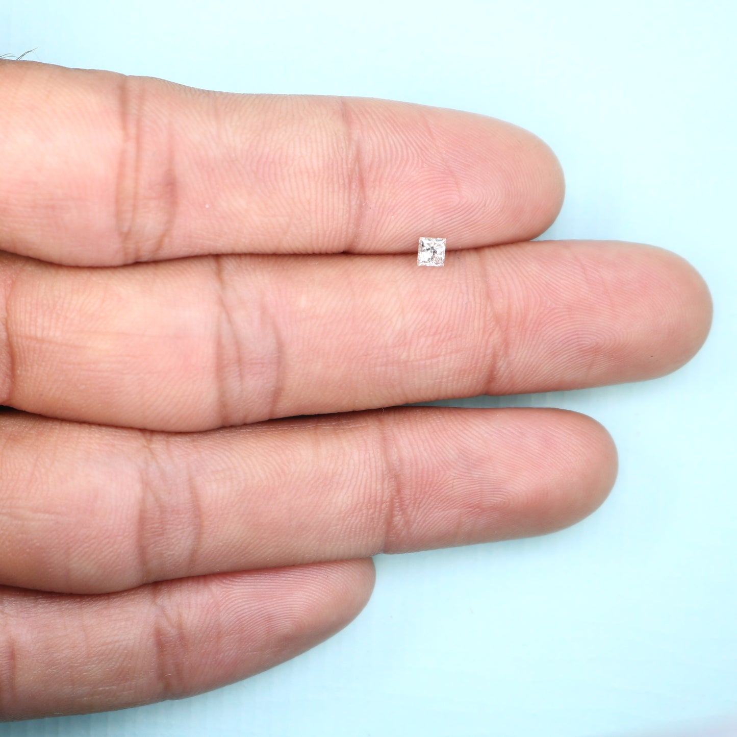 0.21 CT Salt and Pepper Princess Cut Diamond – Perfect for Engagement Rings - JayKrishna Diamond