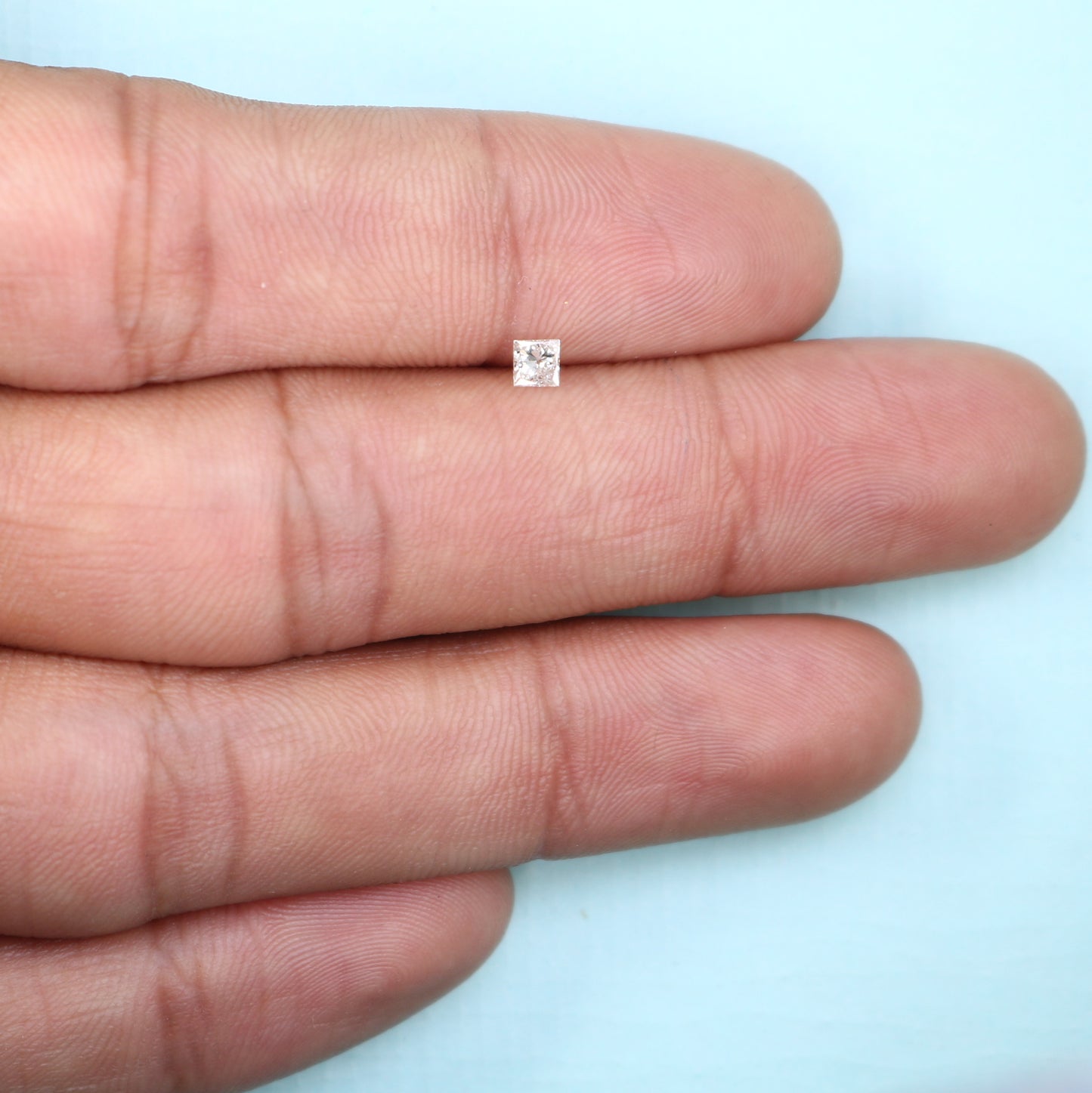 0.18 CT Princess Shape Salt and Pepper Diamond - Ideal for Engagement Rings, Necklaces, Promise Rings, Earrings, and Anniversary Gifts - JayKrishna Diamond