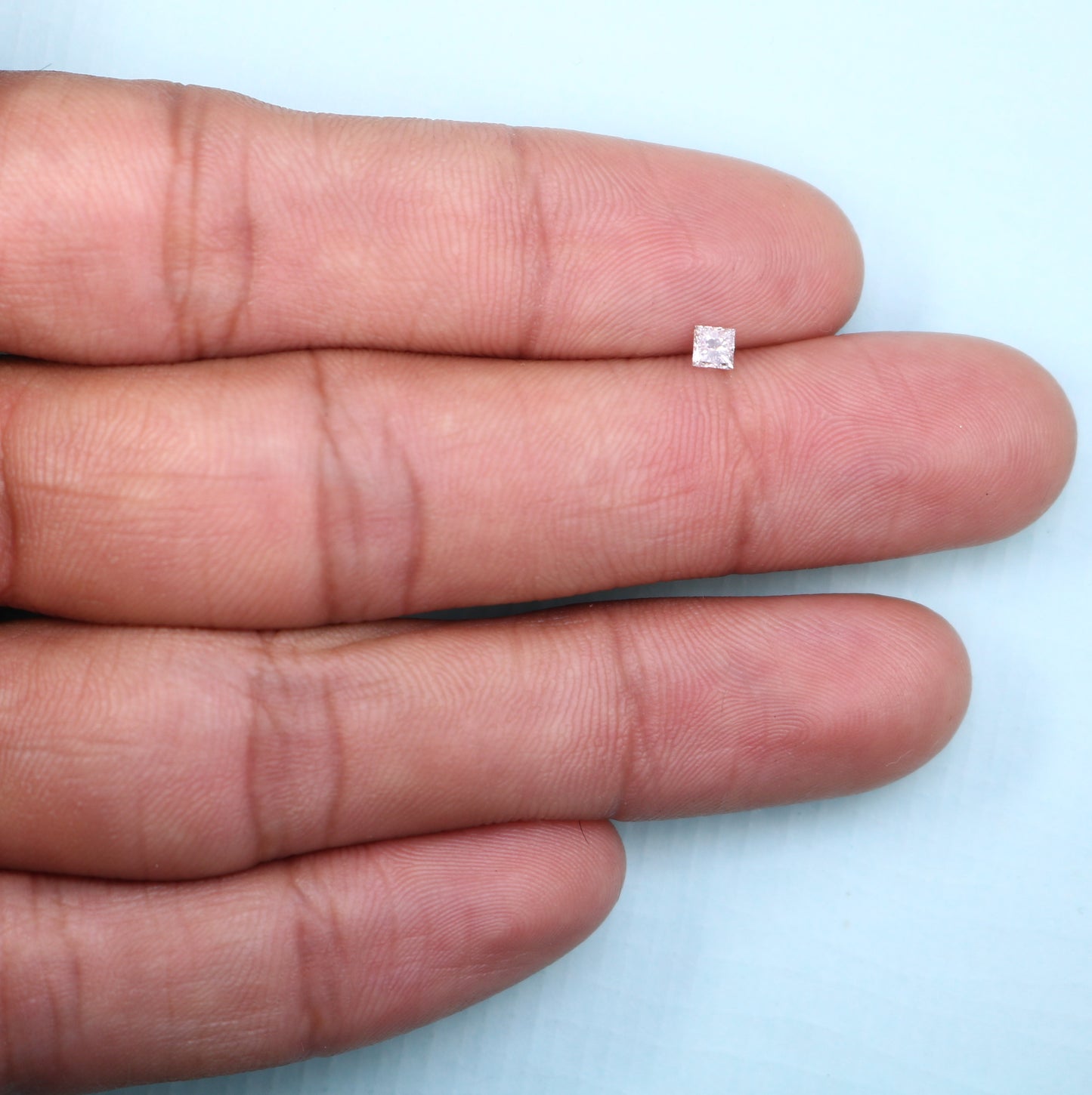 0.18 CT Princess Cut Salt and Pepper Diamond - Perfect for Engagement Rings, Necklaces, Earrings, and Custom Jewelry - JayKrishna Diamond