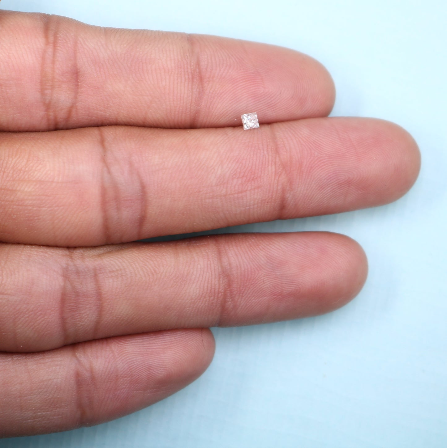 0.18 CT Salt and Pepper Princess Shape Diamond - Perfect for Engagement Rings, Necklaces, Promise Rings, Earrings, and Anniversary Gifts - JayKrishna Diamond