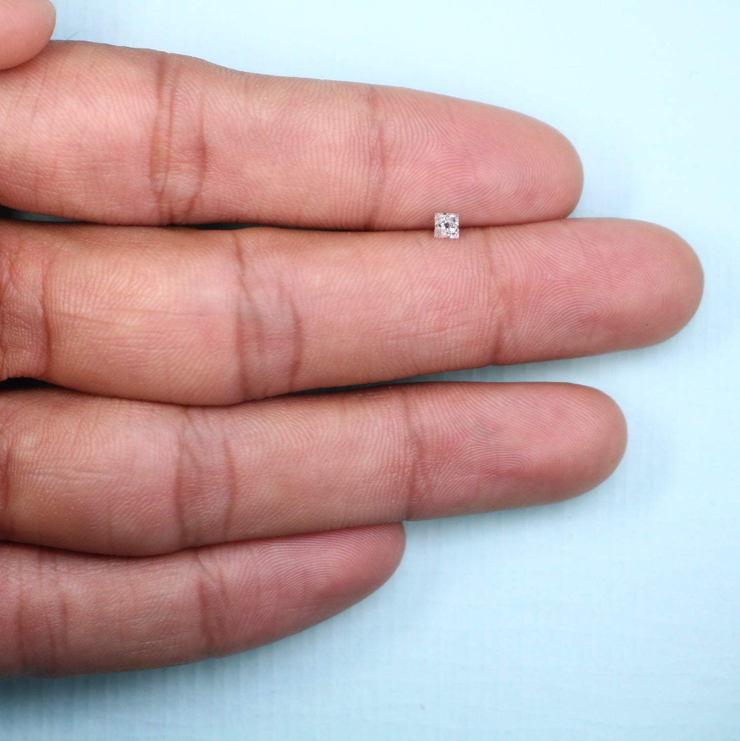 0.21 CT Princess Shape Salt and Pepper Diamond – Ideal for Engagement Rings - JayKrishna Diamond