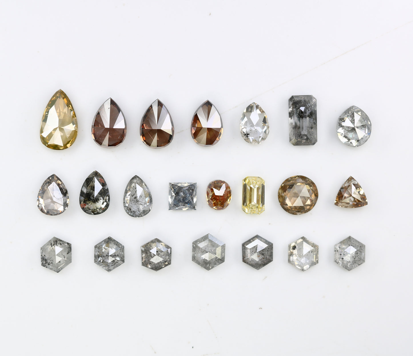 0.16 CT to 0.47 CT Mixed Color Natural Diamonds - Ideal for Engagement Rings, Necklaces, Earrings, and Bracelets - JayKrishna Diamond