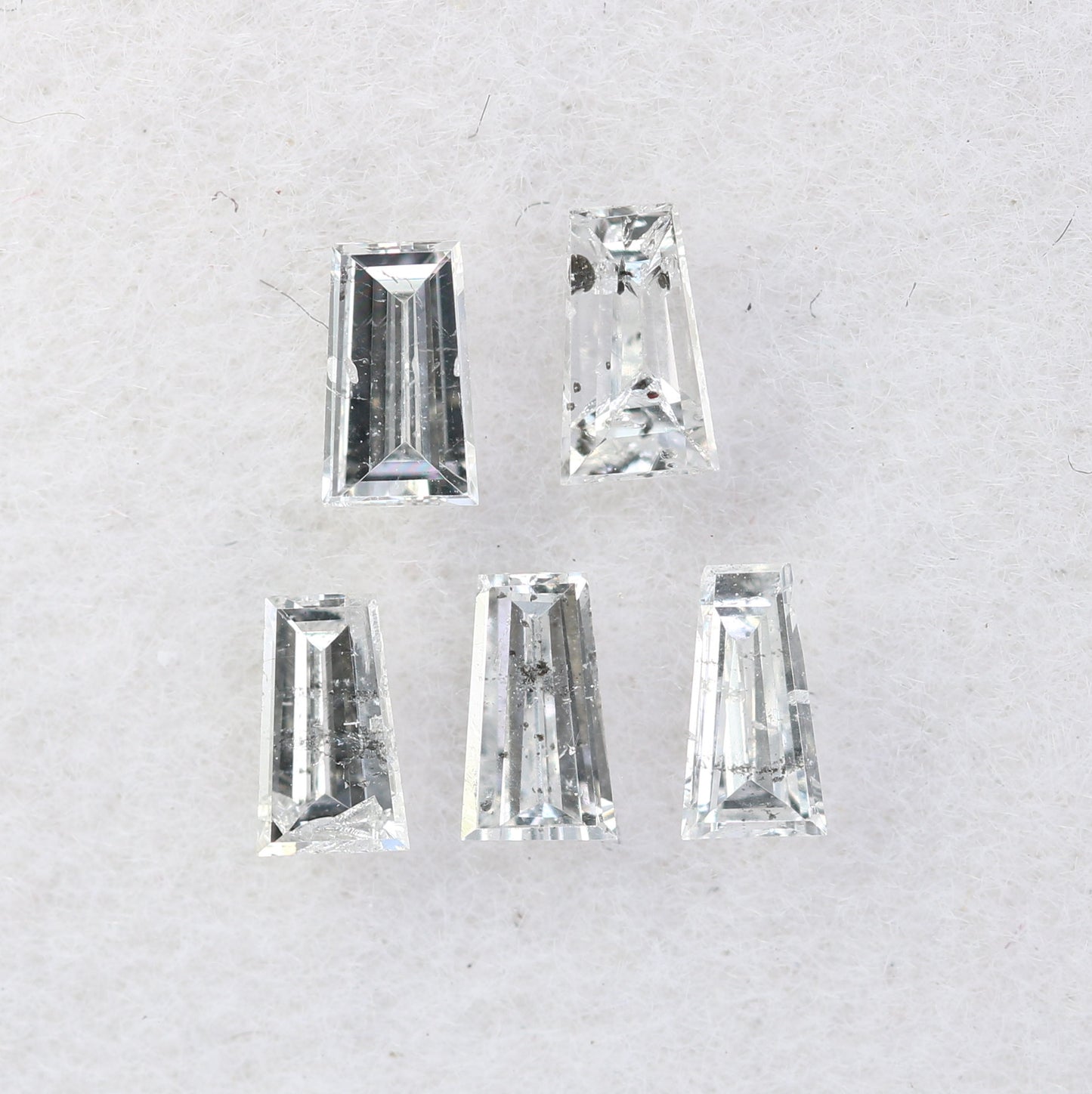 0.43 CT Baguette Cut Salt and Pepper Diamond for Engagement Ring and Unique Bridal Jewelry Design - JayKrishna Diamond
