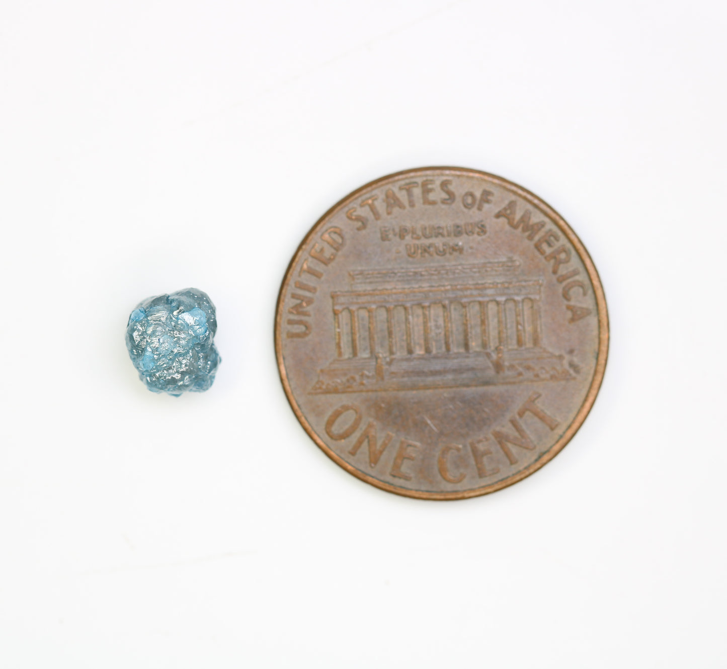 1.31 CT Raw Blue Rough Irregular Cut Diamond For Engagement Ring - JayKrishna Diamond