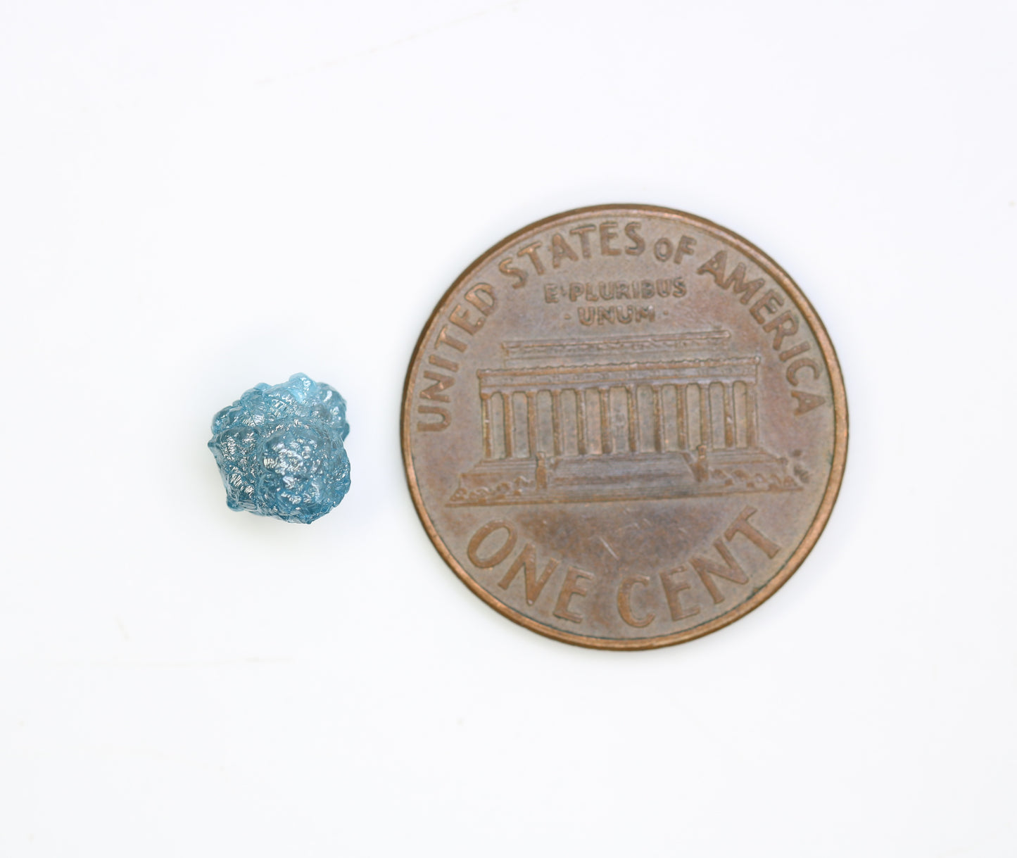 1.55 CT Rough Irregular Cut Blue Raw Diamond For Engagement Ring - JayKrishna Diamond