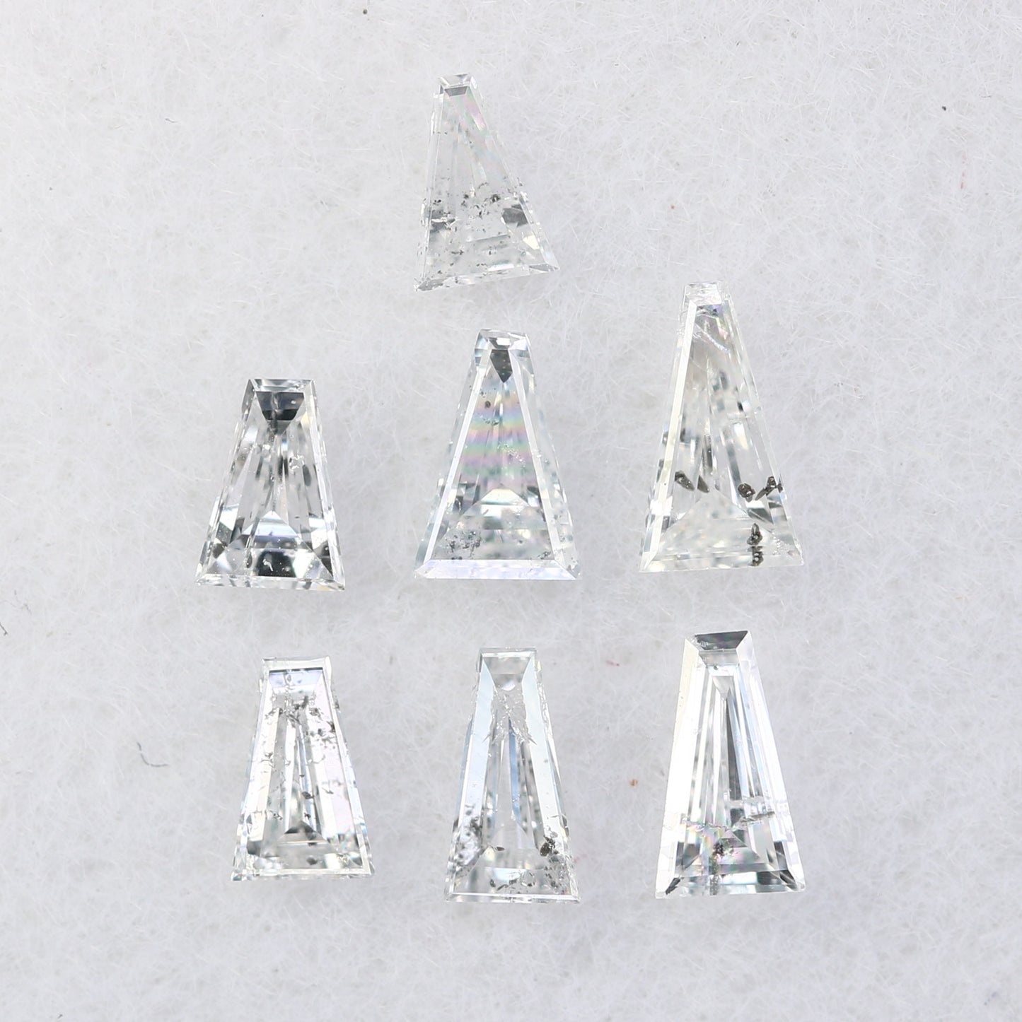 Unique 0.41 CT Tapered Cut Salt & Pepper Diamond | Perfect for Engagement Rings - JayKrishna Diamond