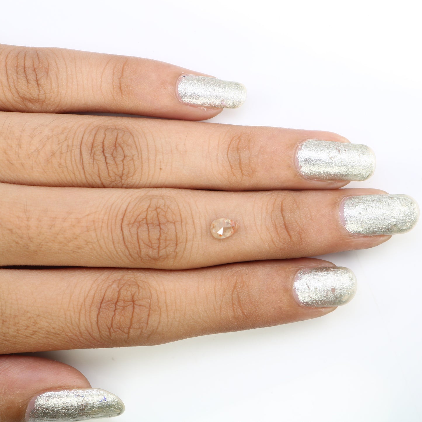 0.60 CT Natural Peach Pear Cut Diamond for a Stunning Engagement Ring: Unique Gemstone Jewelry - JayKrishna Diamond