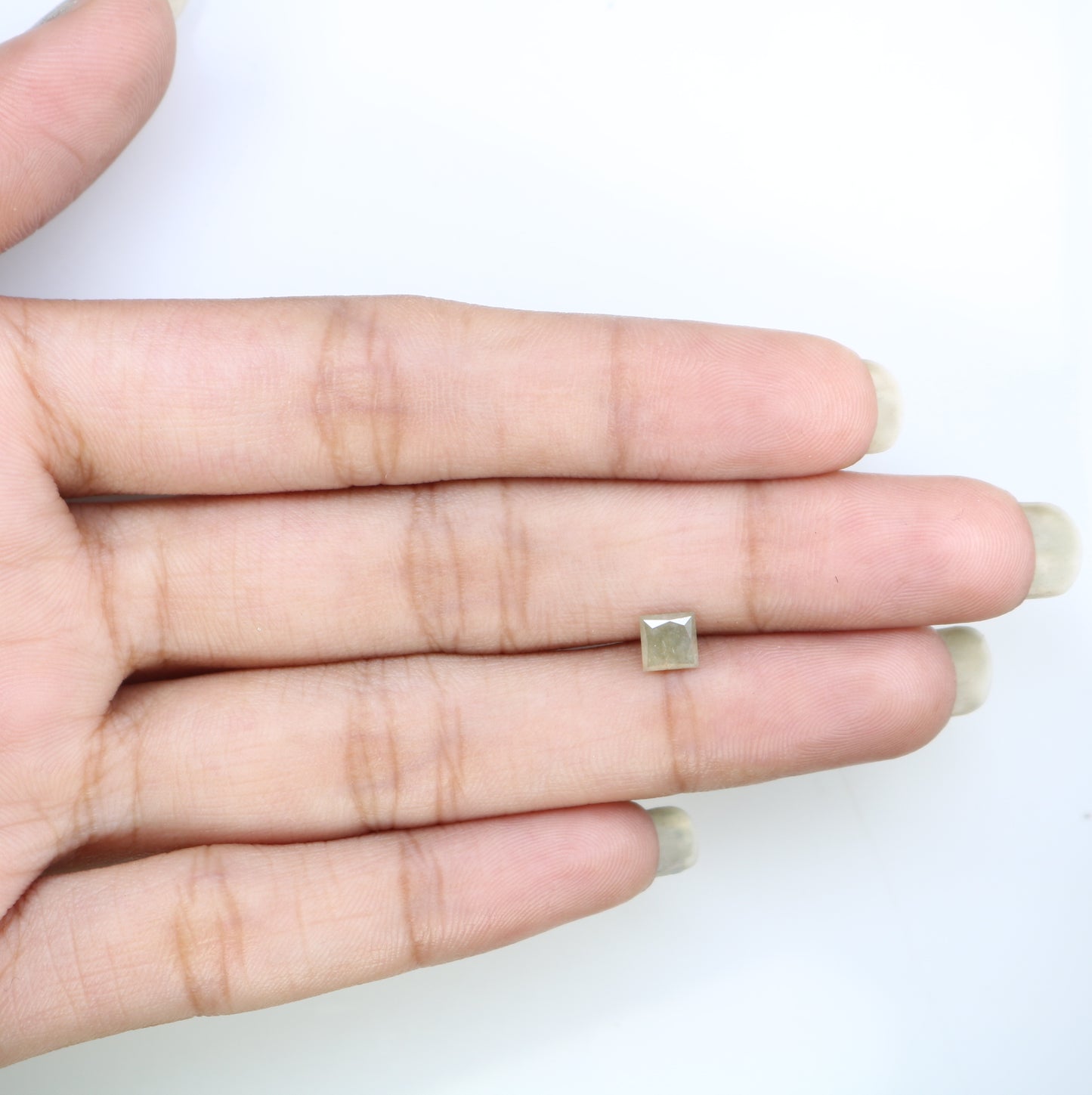 0.77 CT Grey Princess Shape Diamond For Engagement Ring - JayKrishna Diamond