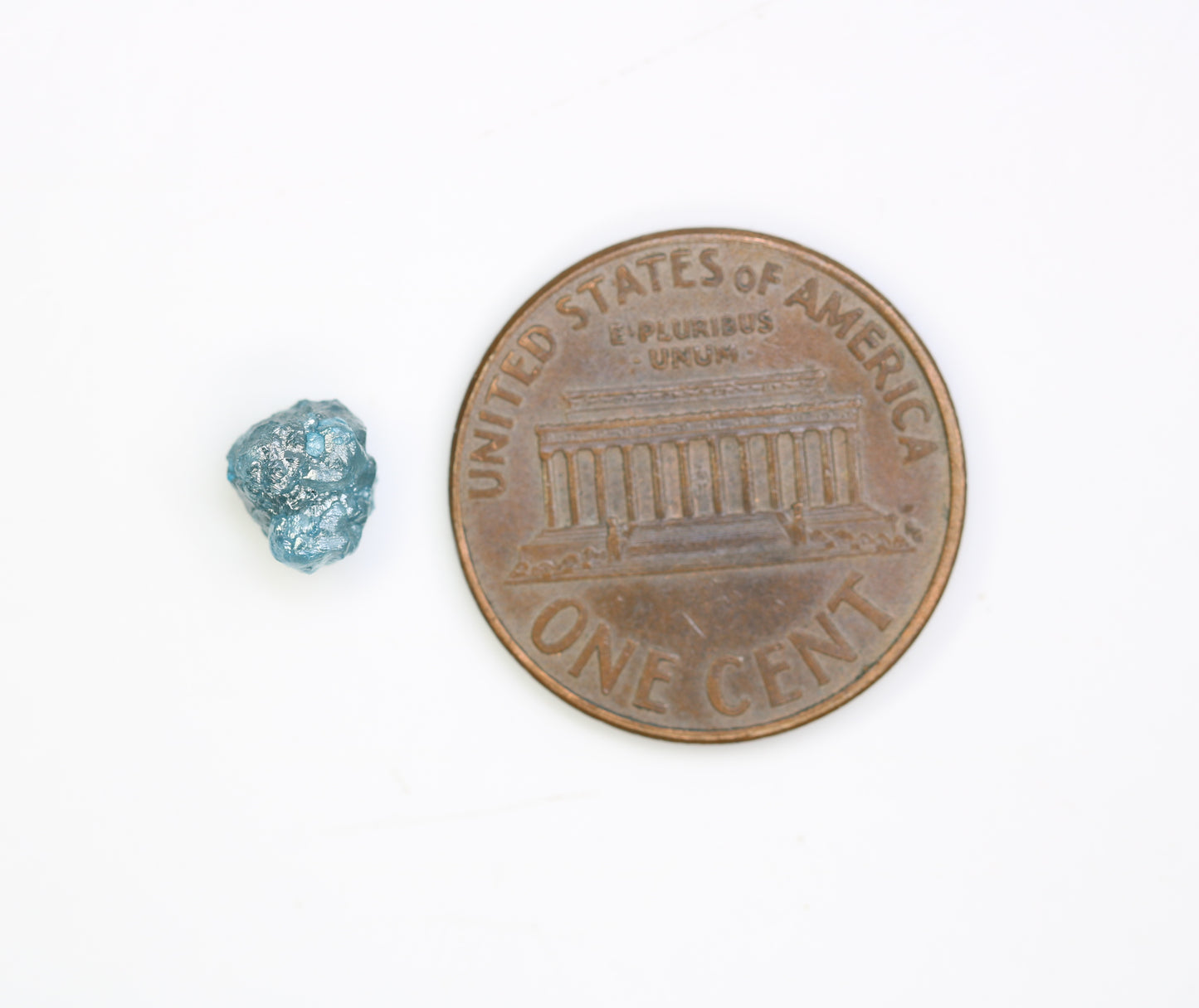 1.29 CT Rough Uncut Blue Diamond For Engagement Ring - JayKrishna Diamond